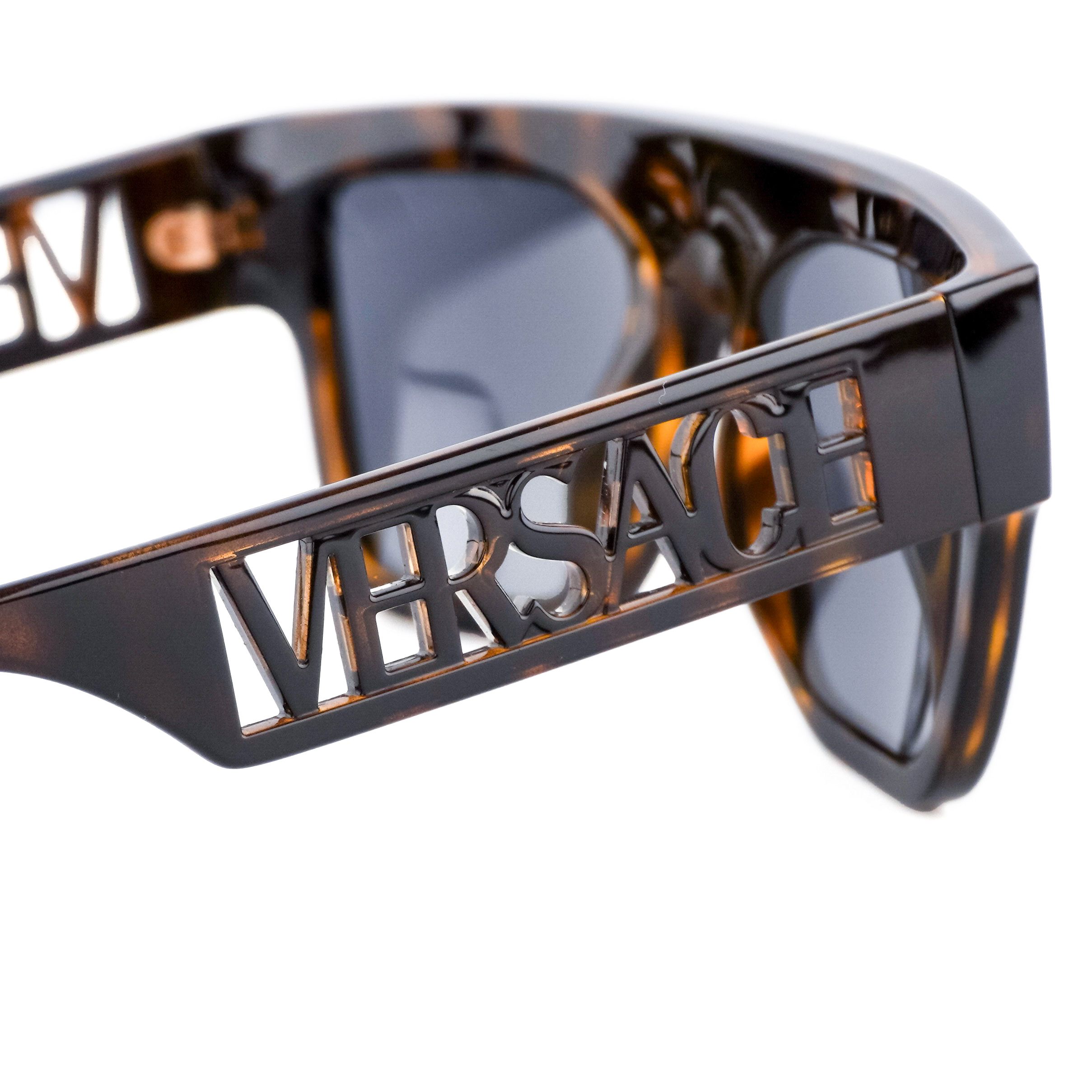 Versace MOD.4430U Signature Logo Brown Sunglasses — photo 6