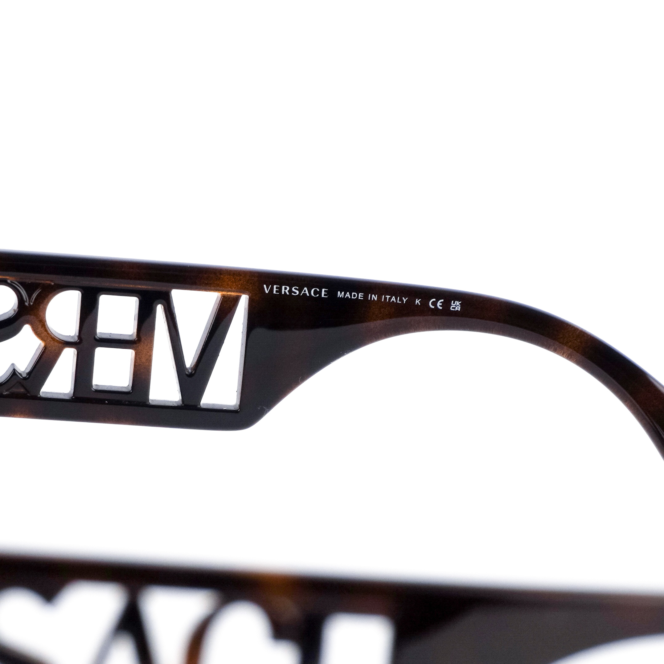 Versace MOD.4430U Signature Logo Brown Sunglasses — photo 4