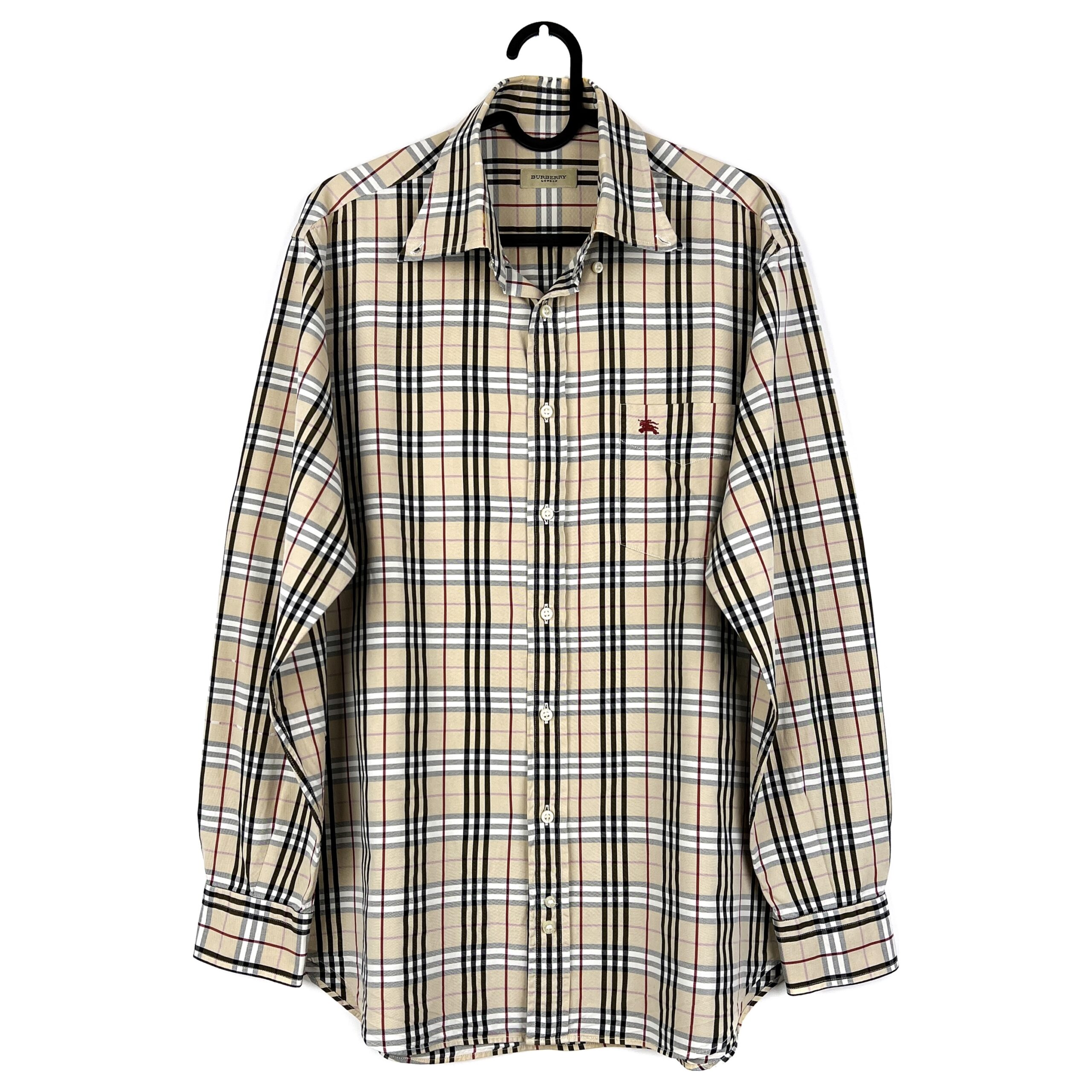 Burberry Full Pattern Made in Spain Long Sleeve Shirt