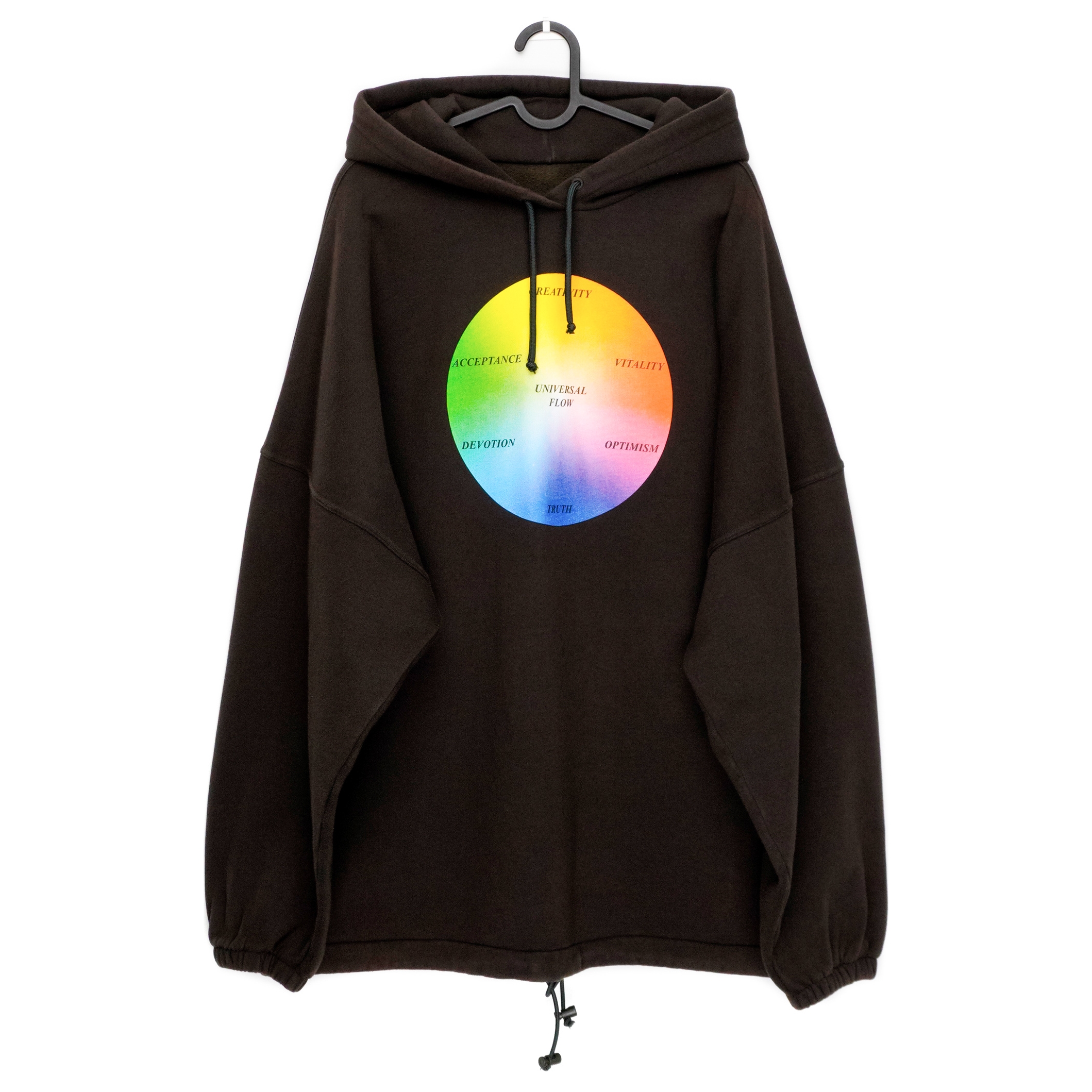 Balenciaga Universal Flow Back Logo Brown Sweatshirt Hoodie