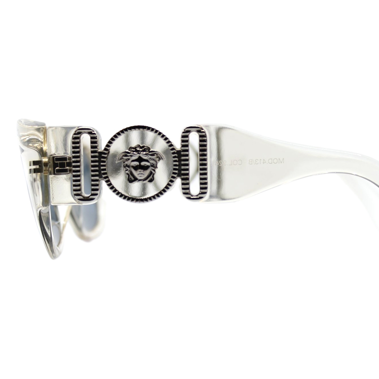 Vintage ’80s Gianni Versace MOD 413/B 924 Clear Sunglasses — photo 3