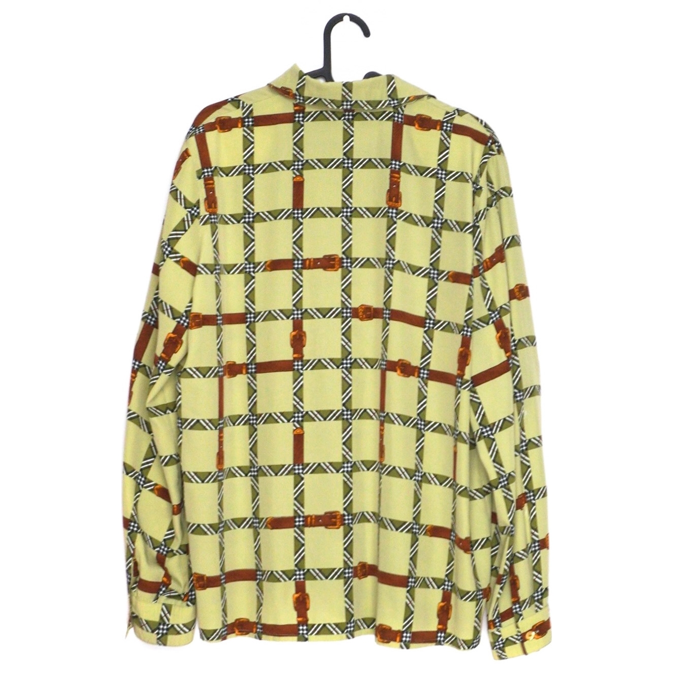 Burberrys of London Full Check Belt Print Silky Blouse Shirt — photo 2