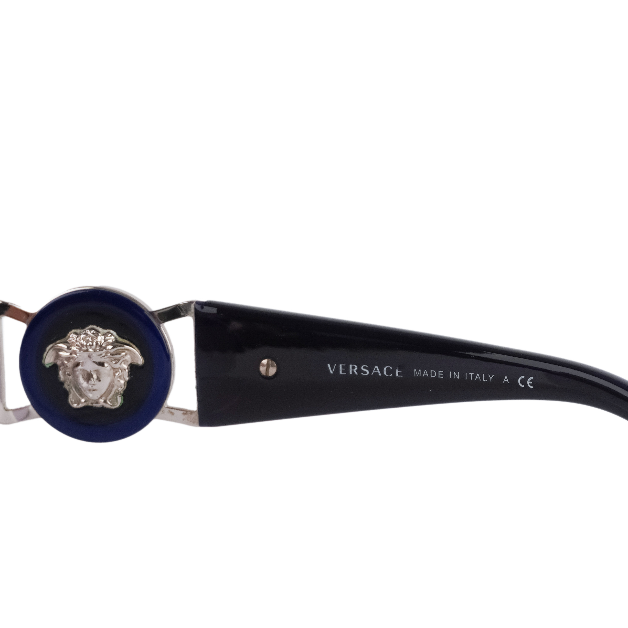 Versace Medusa Logo Rimless Gradient Shield Mask Sunglasses — photo 5