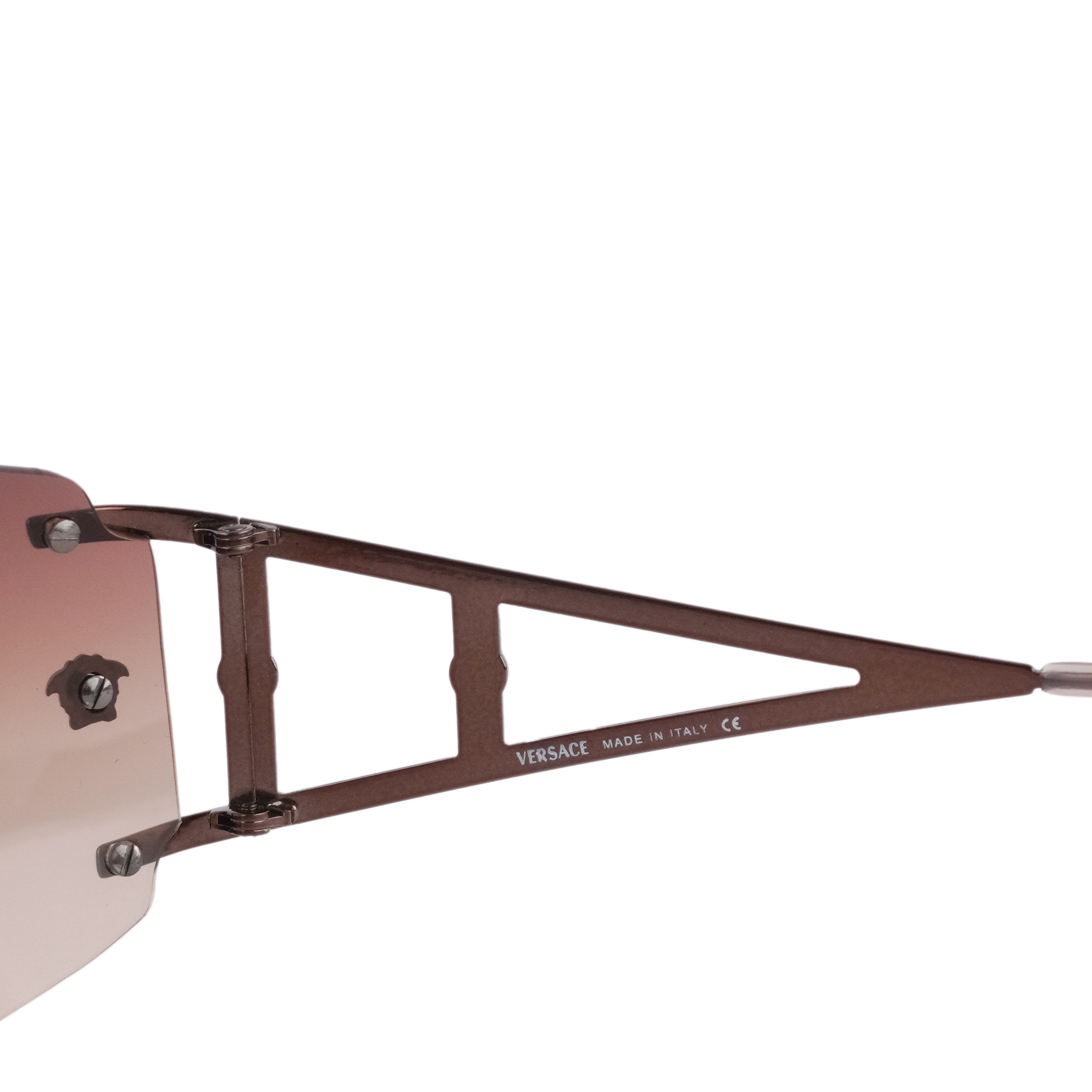 Versace MOD.2026 Medusa Logo Rimless Greca Bronze Sunglasses — photo 4