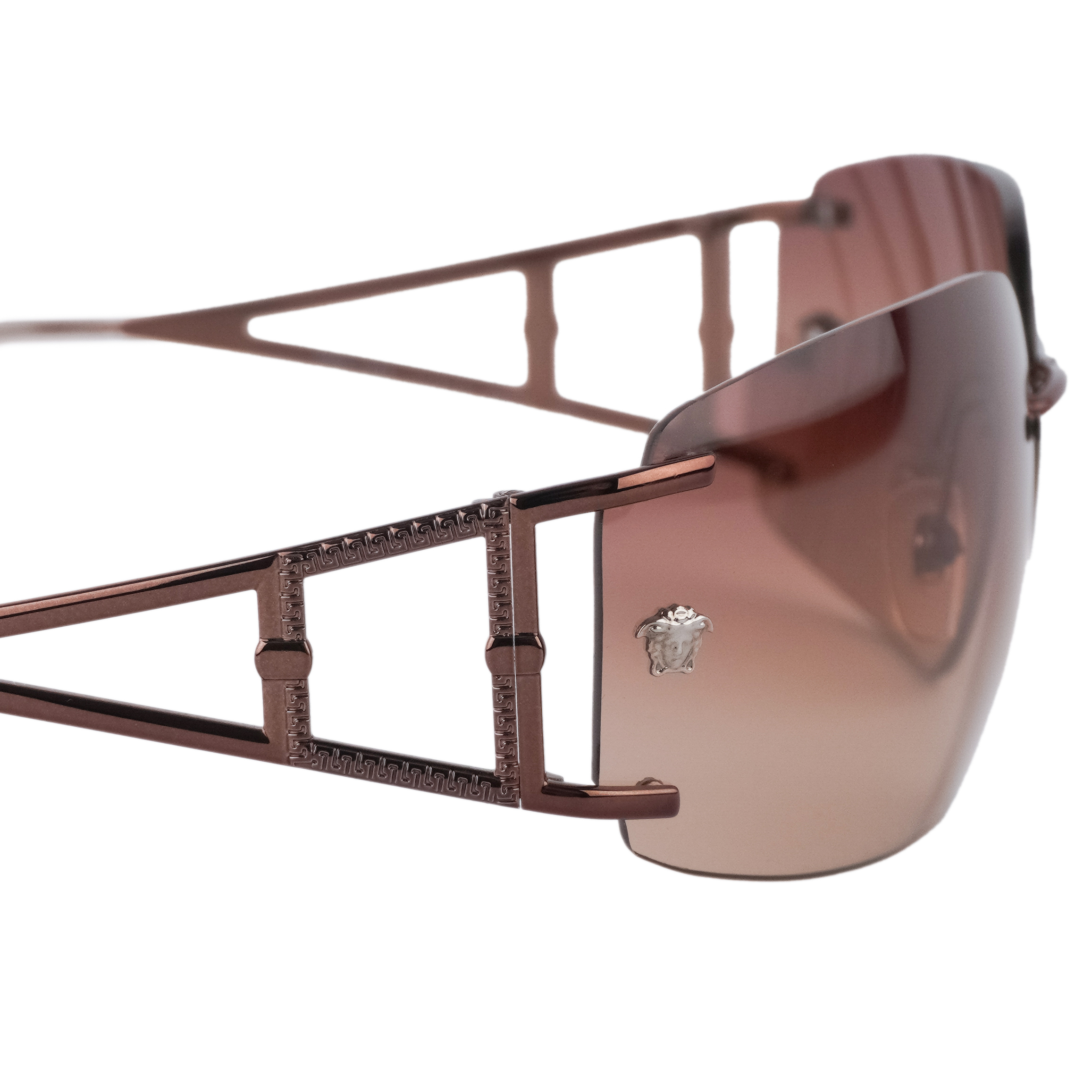 Versace MOD.2026 Medusa Logo Rimless Greca Bronze Sunglasses — photo 6
