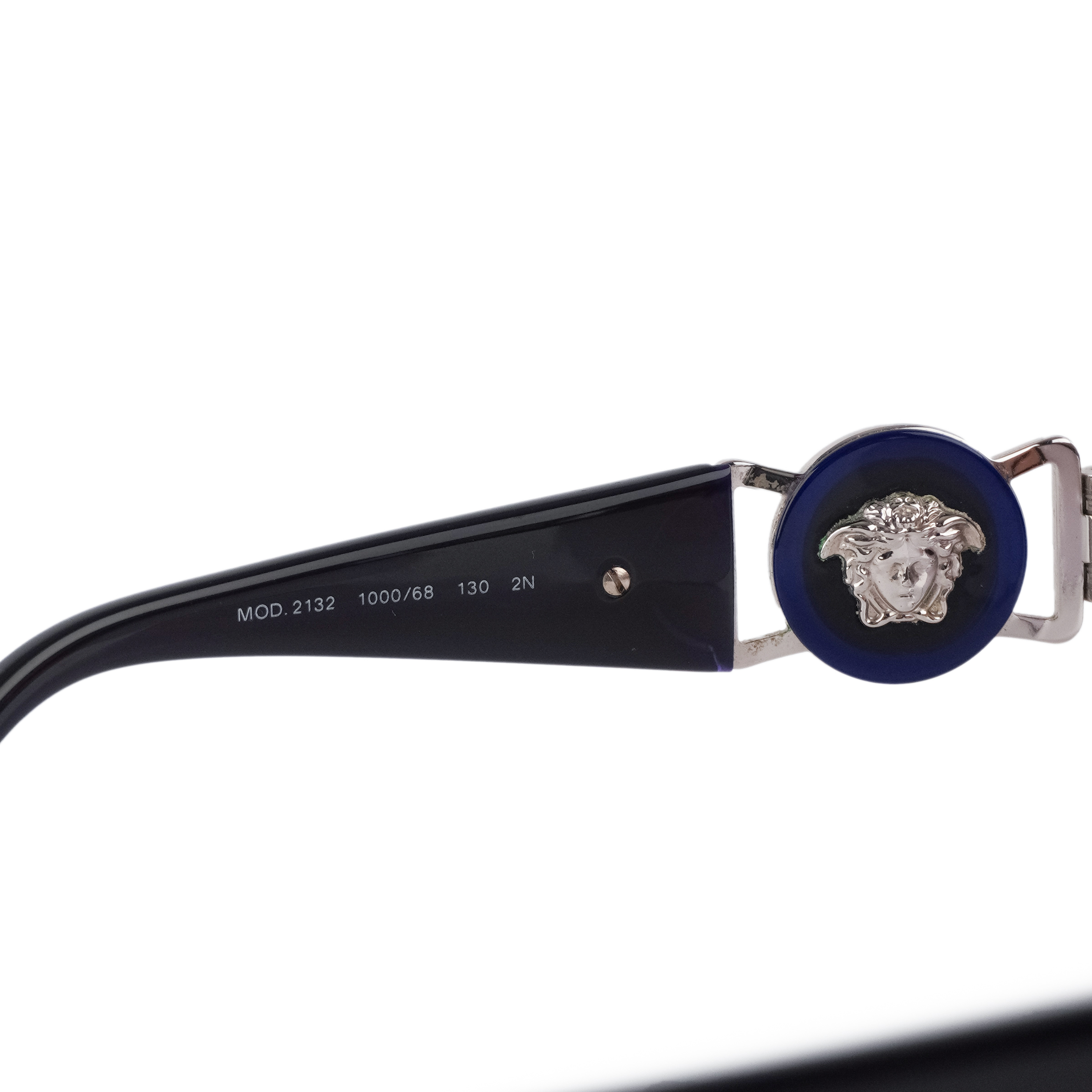 Versace Medusa Logo Rimless Gradient Shield Mask Sunglasses — photo 4