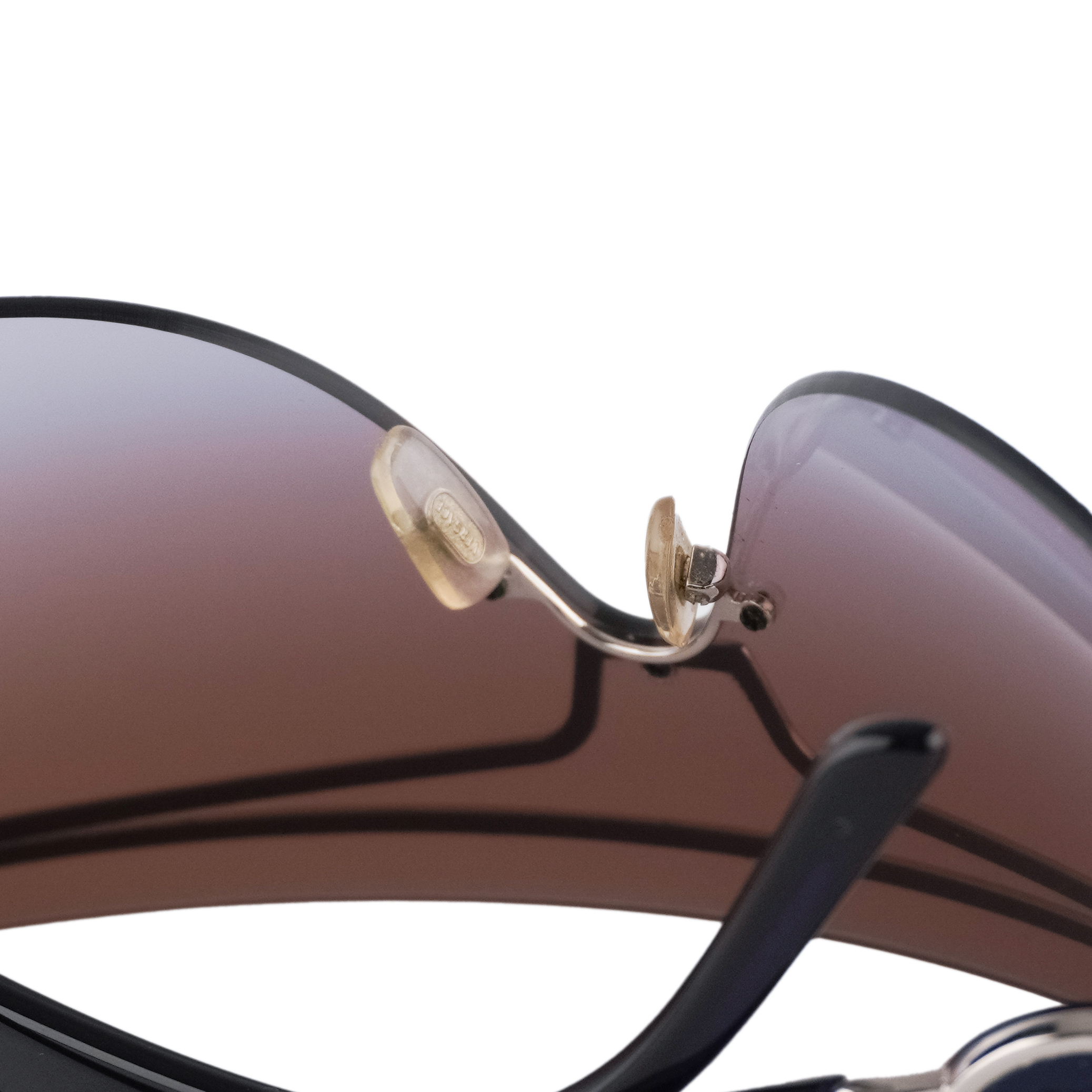 Versace Medusa Logo Rimless Gradient Shield Mask Sunglasses — photo 7