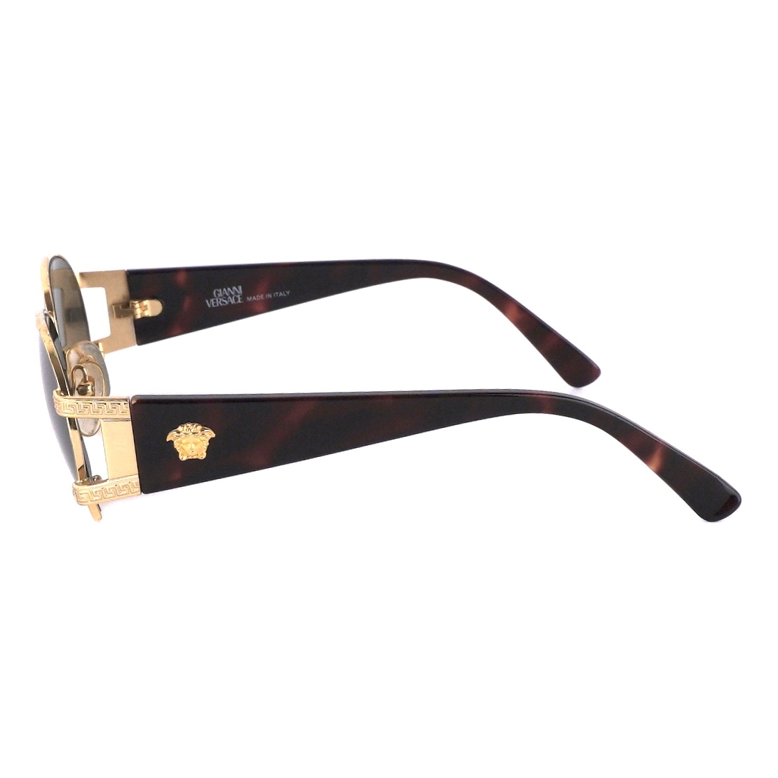 Vintage Gianni Versace MOD S61 Medusa Logo Gold Sunglasses — photo 3