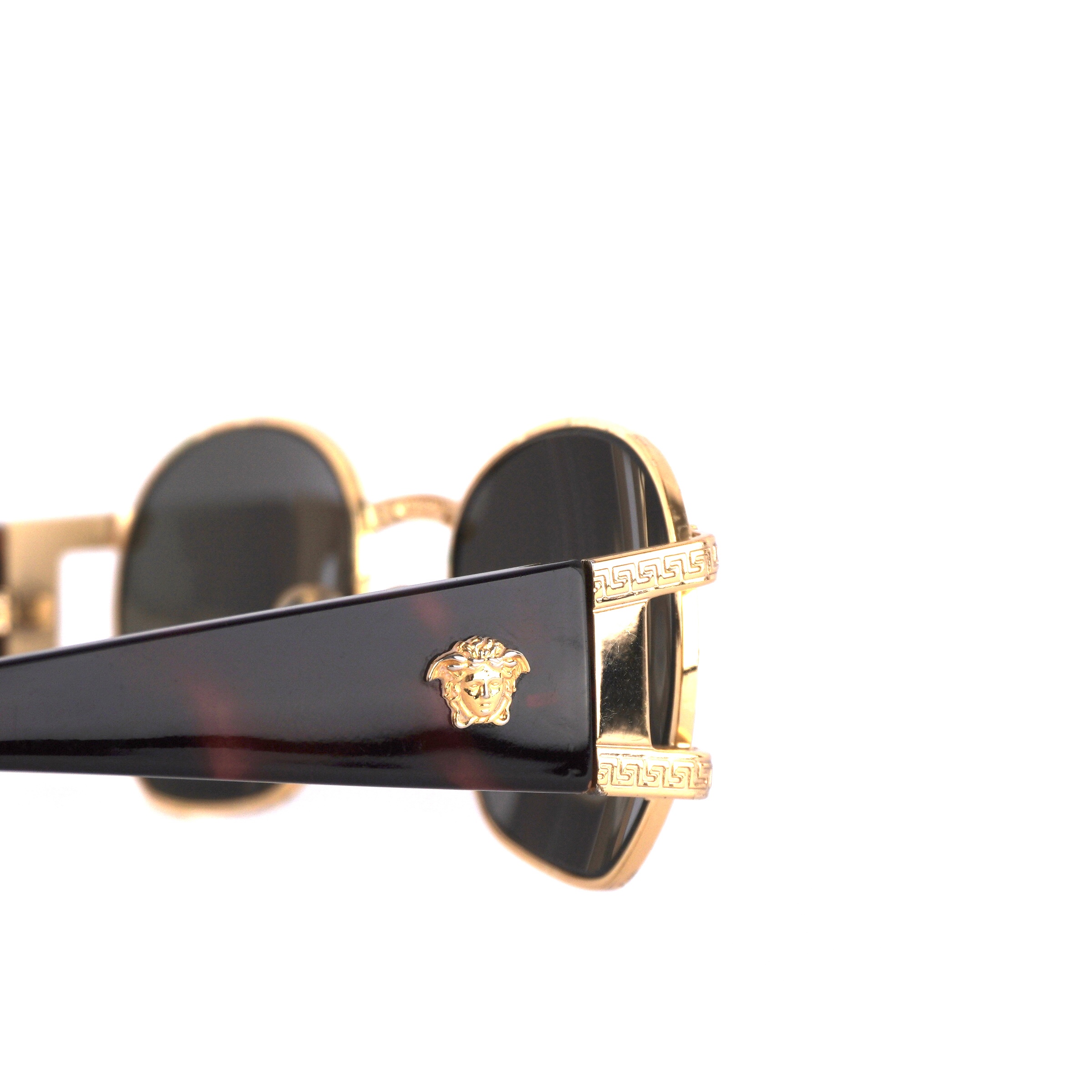 Vintage Gianni Versace MOD S61 Medusa Logo Gold Sunglasses — photo 6