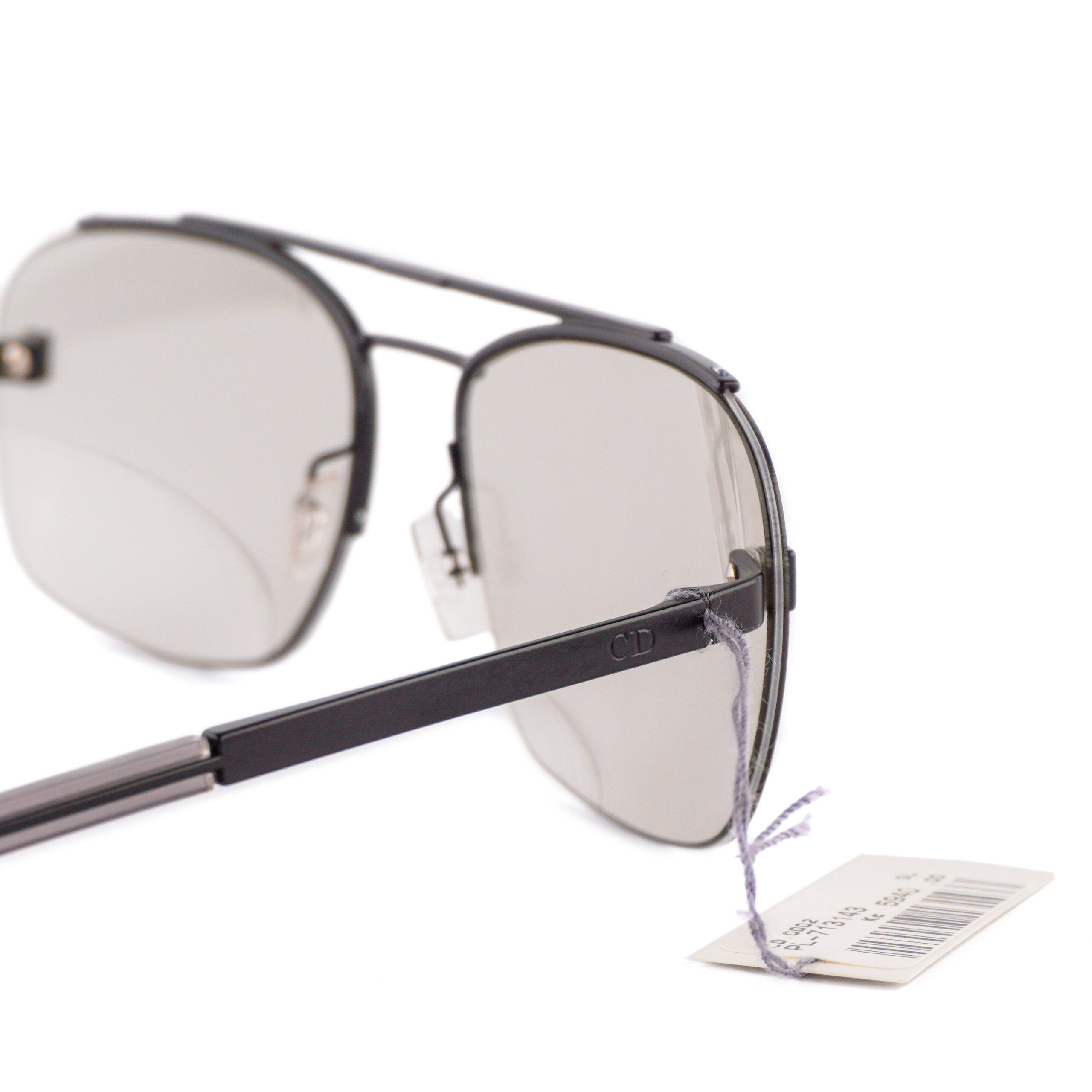 Dior Homme 0002/S Rimless Transparent Aviator Sunglasses — photo 6