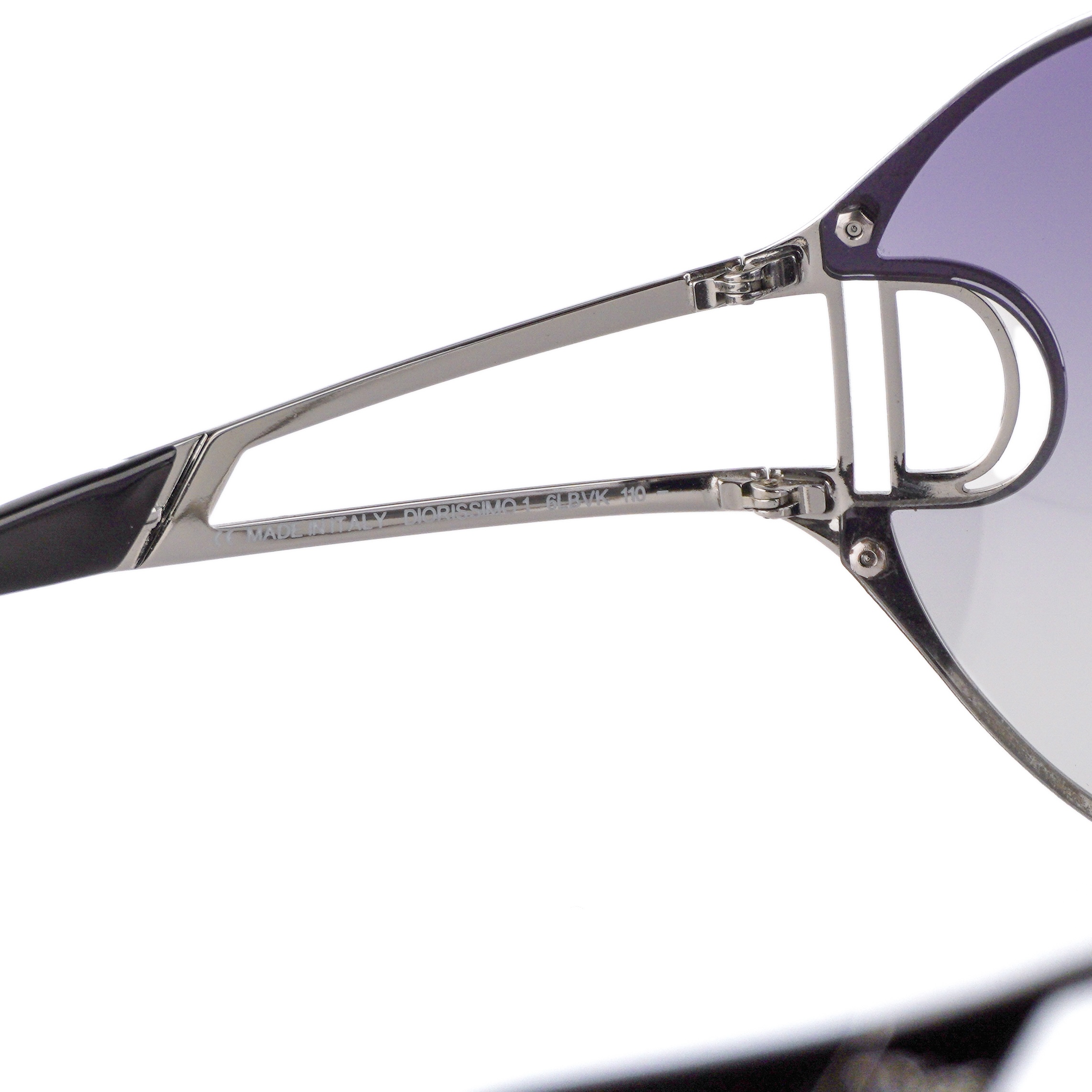 Vintage Dior Diorissimo 1 Logo Oversized Shield Sunglasses — photo 5