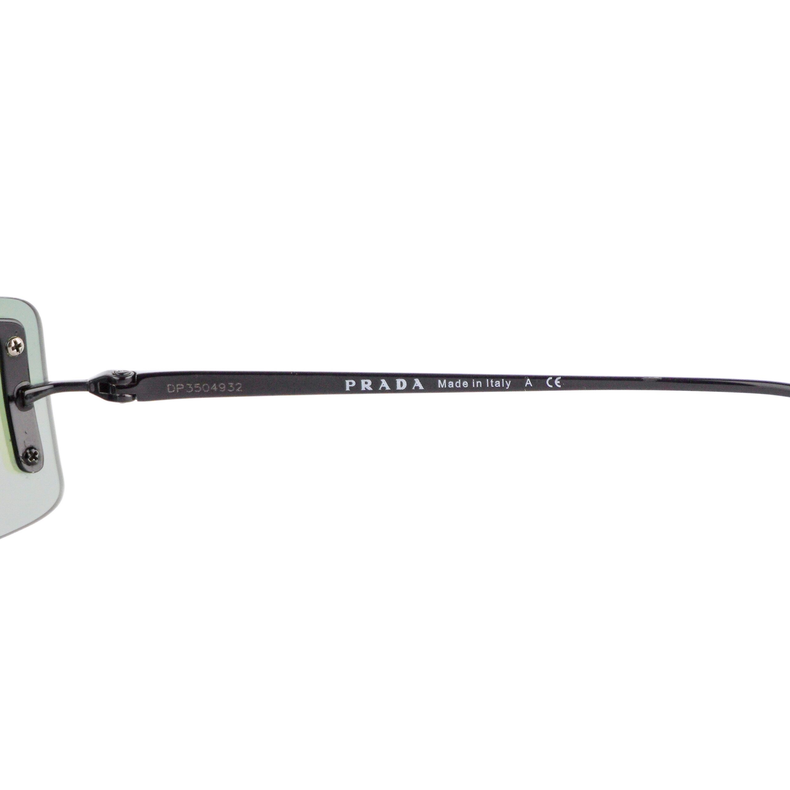 Prada SPR 61V Rimless Shield Blue Purple Mirror Sunglasses — photo 4