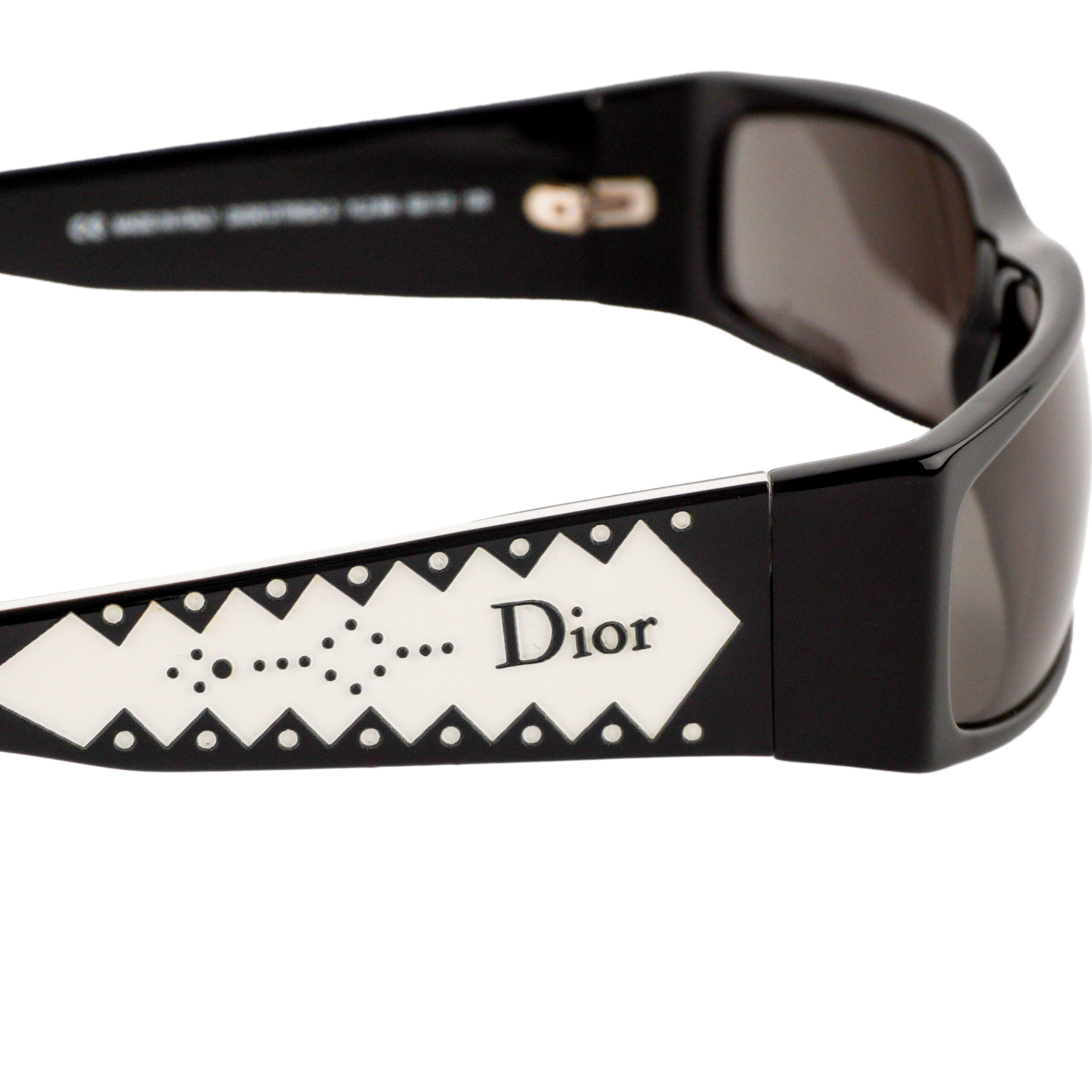 Vintage Dior D’Trick 2 Rectangular Black Logo Sunglasses — photo 6