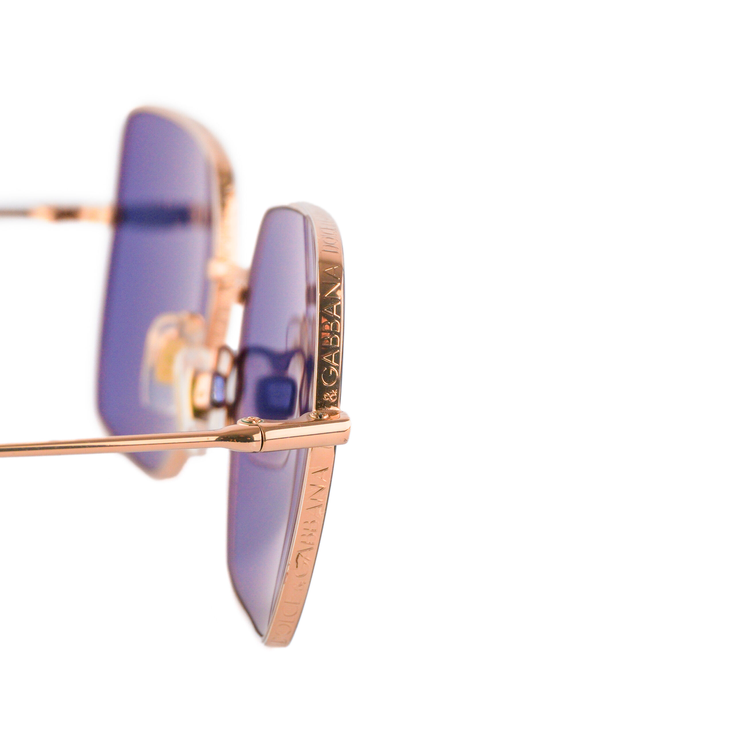 Dolce Gabbana DG Monogram Logo Women’s Rose Gold Sunglasses — photo 8