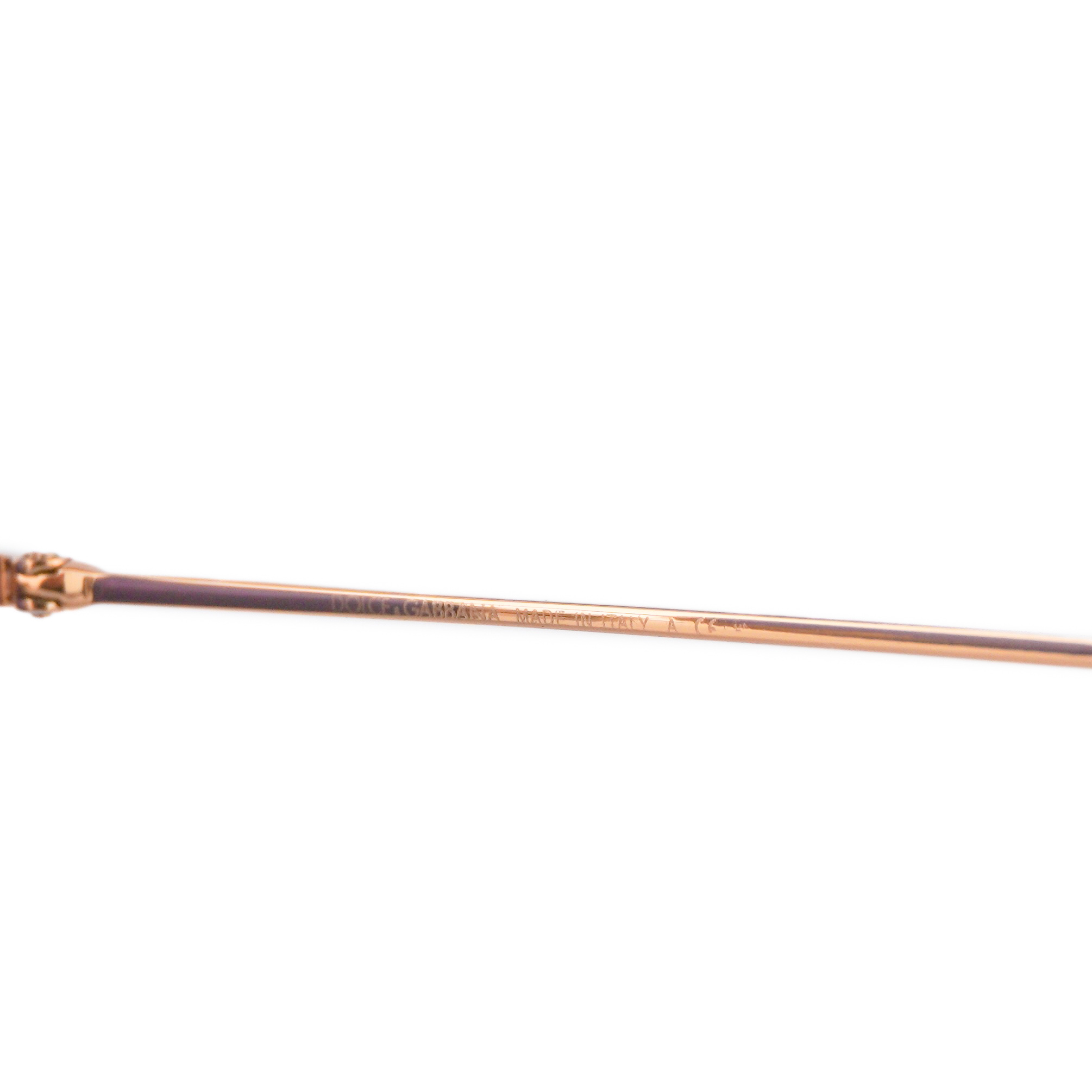 Dolce Gabbana DG Monogram Logo Women’s Rose Gold Sunglasses — photo 5
