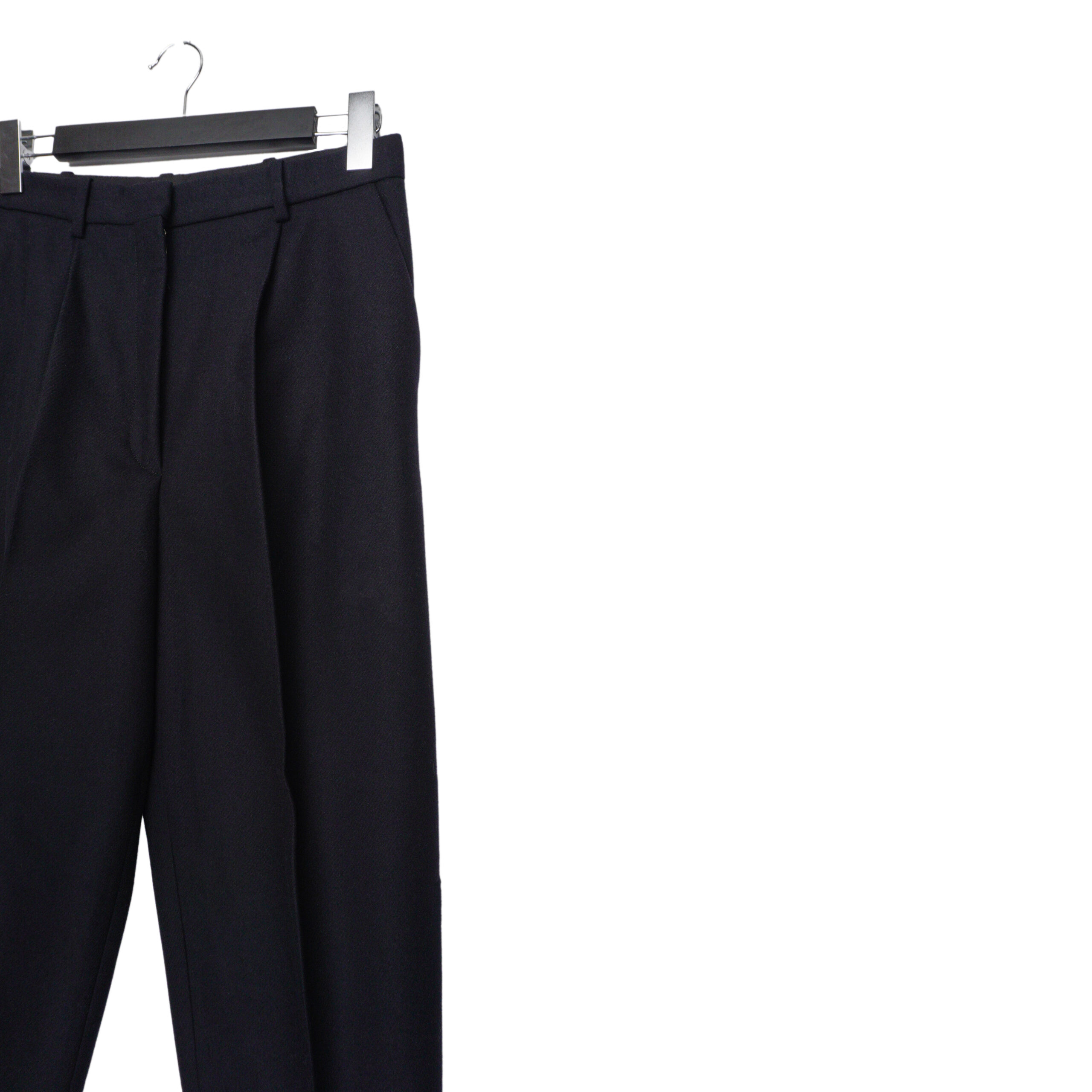Acne Studios Milli Wool Cashmere Navy Blue Trousers Pants — photo 3