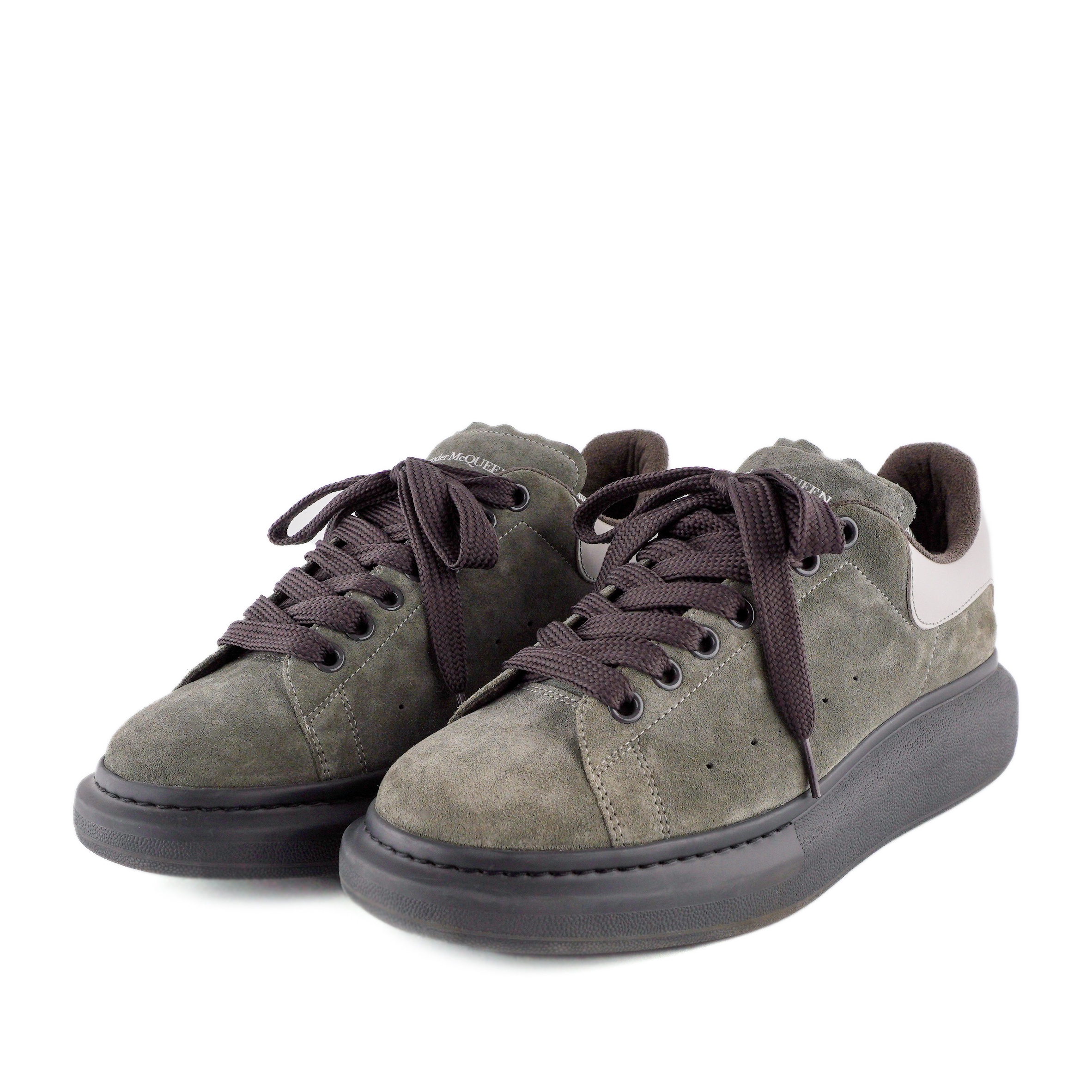 Alexander Mcqueen Grey Logo Embossed Oversized Sneakers