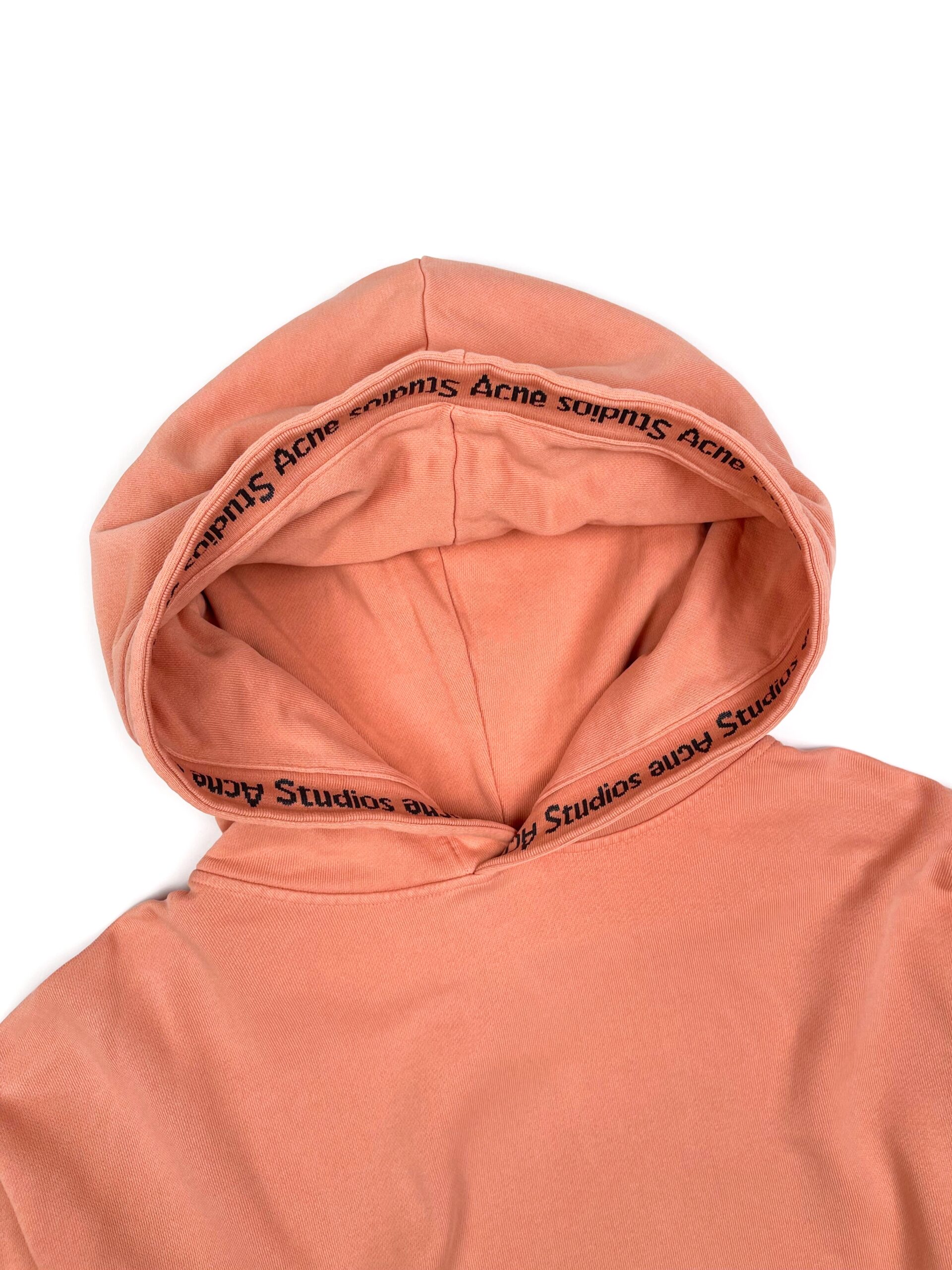 Acne Studios Yala Rib Cropped Hooded Logo Sweatshirt Hoodie — photo 2