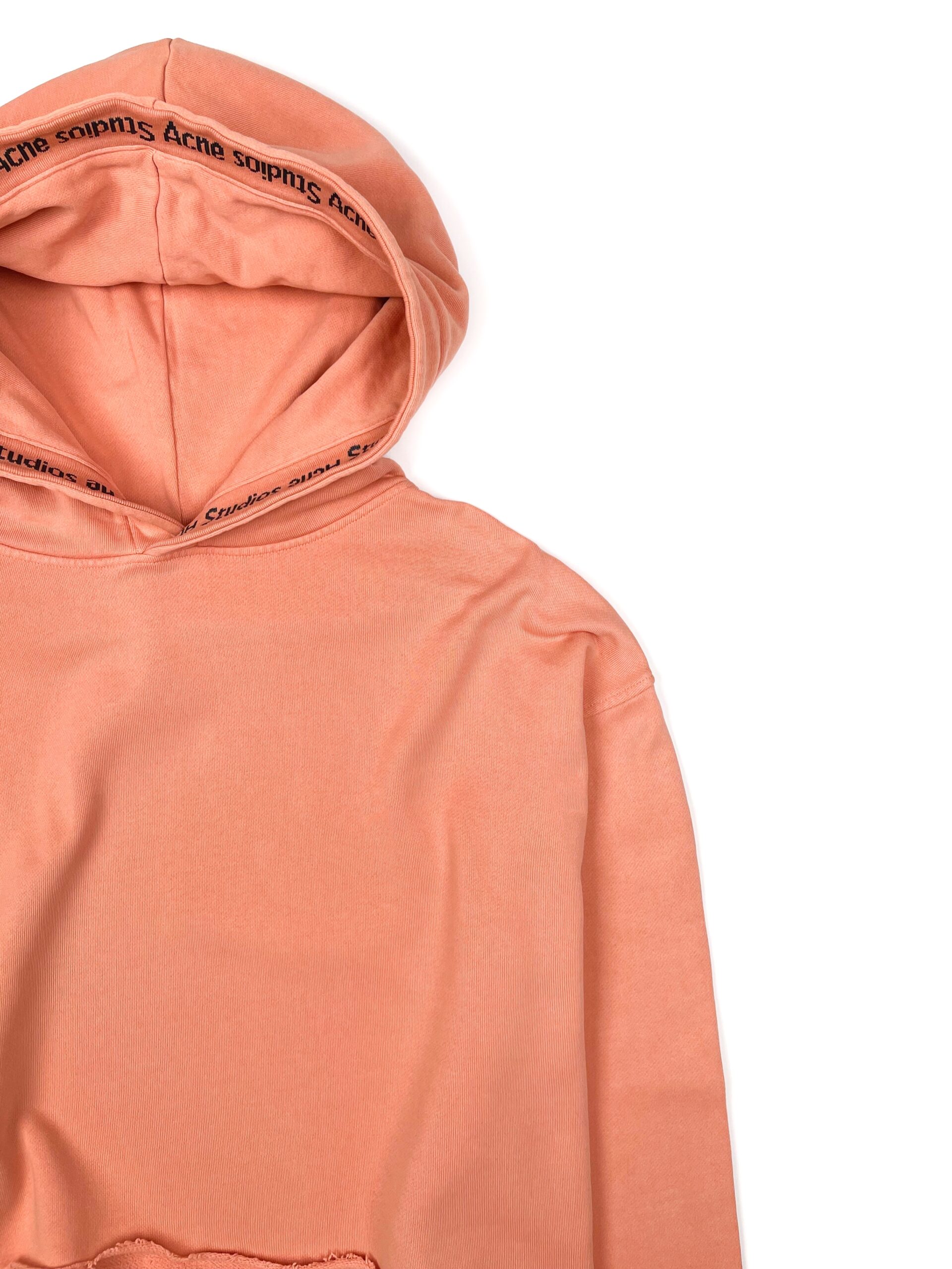 Acne Studios Yala Rib Cropped Hooded Logo Sweatshirt Hoodie — photo 3