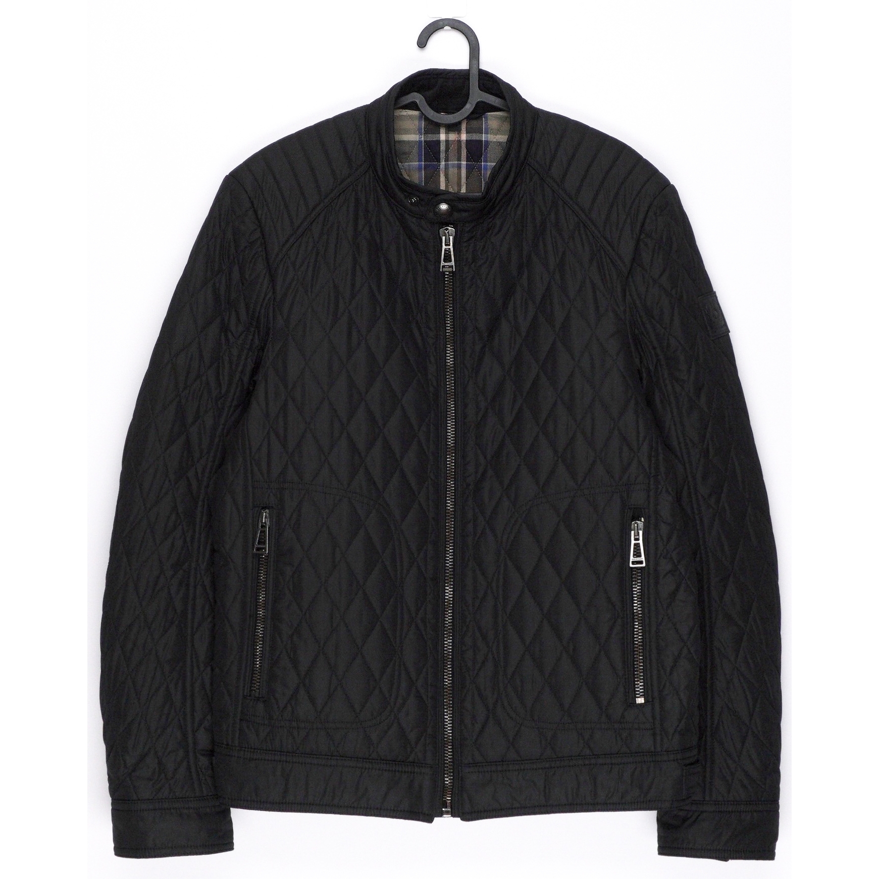 Belstaff Bramley Racer Black Technical Quilted Jacket