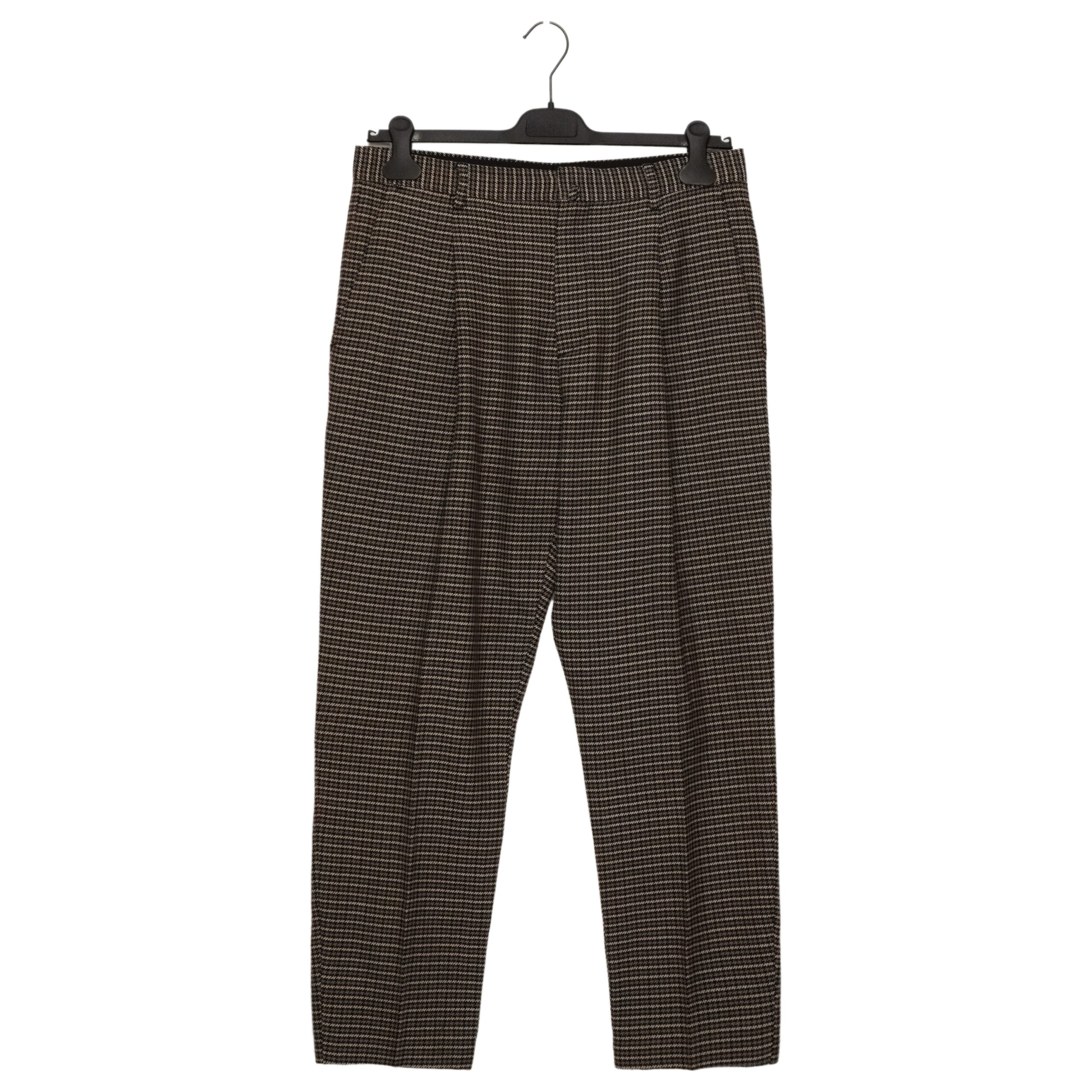 Acne Studios PAW17 Boston Wool Check Brown Trousers Pants