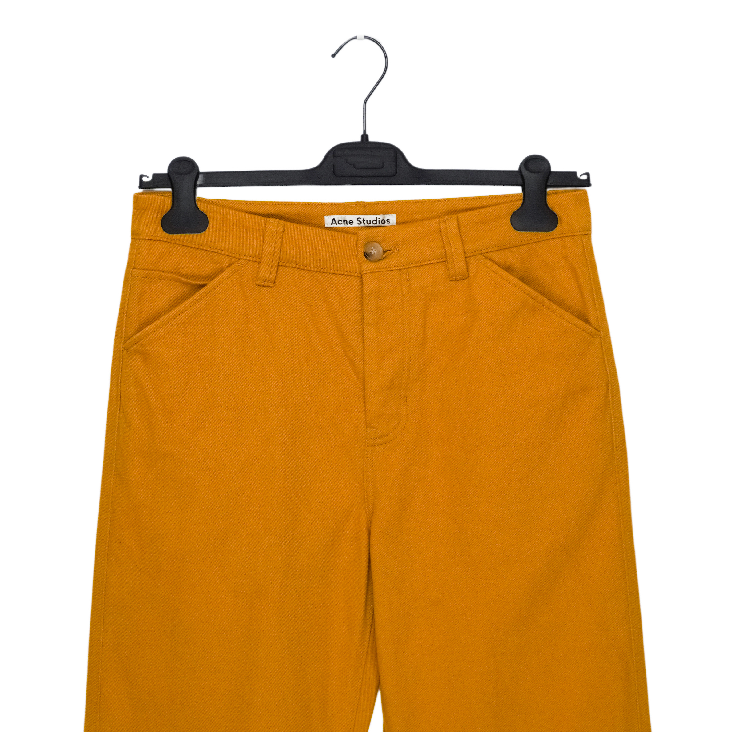 Acne Studios Mustard Brown Pocket Work Twill Trouser Pants — photo 3