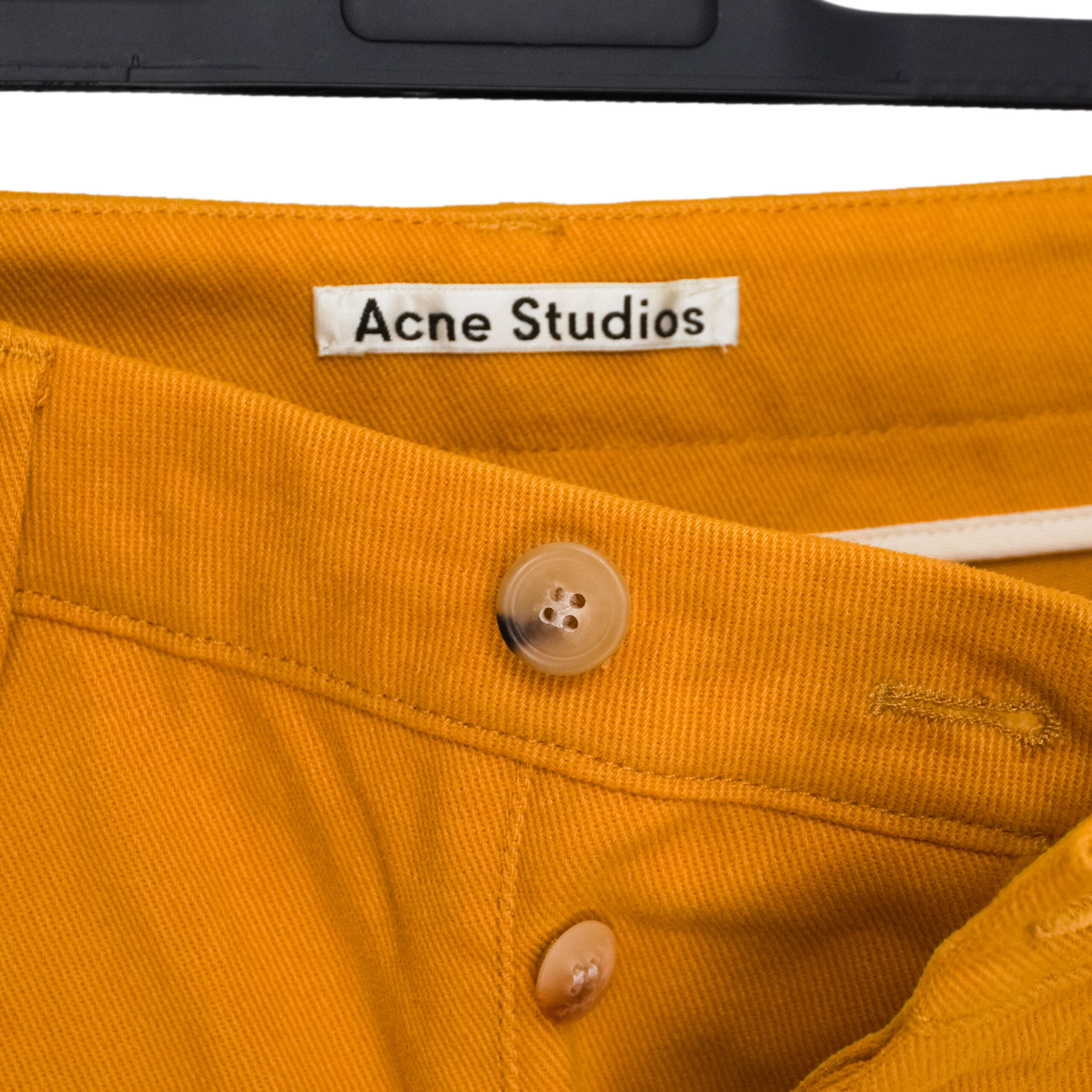 Acne Studios Mustard Brown Pocket Work Twill Trouser Pants — photo 7