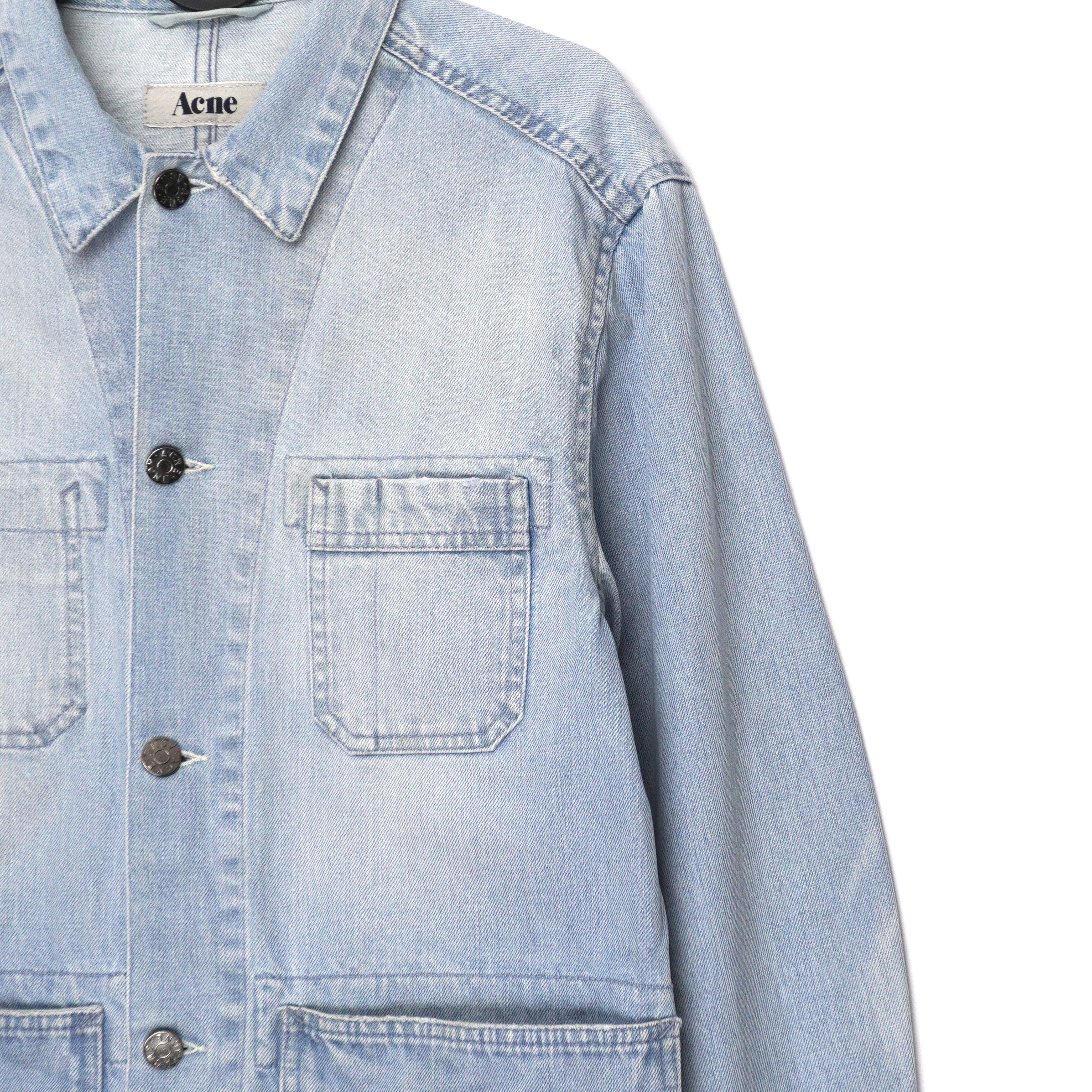 Vintage Acne Studios 2011 Mechanic Pearl Light Blue Jacket — photo 3