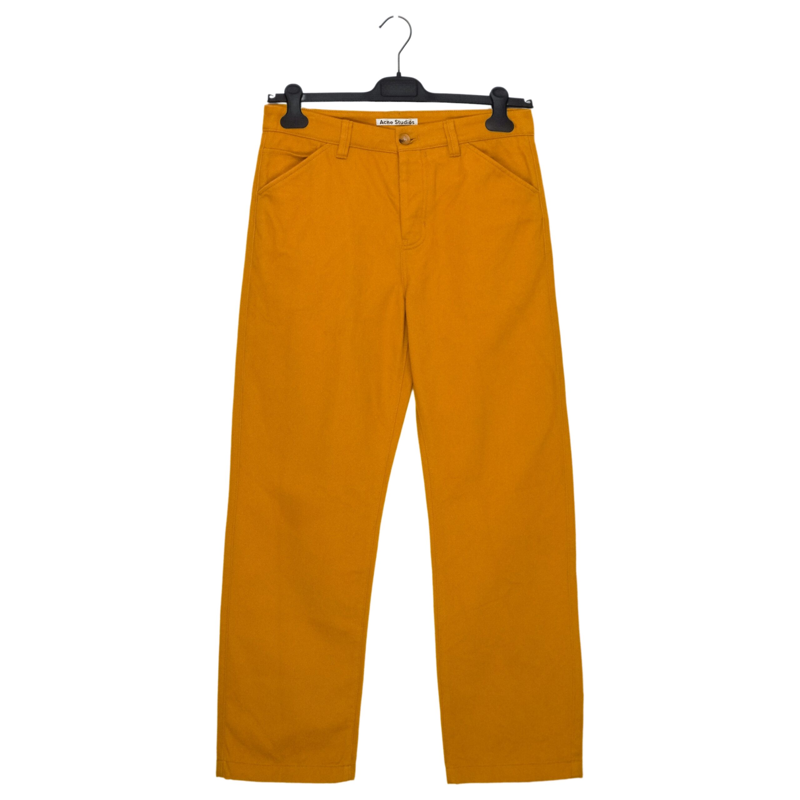 Acne Studios Mustard Brown Pocket Work Twill Trouser Pants