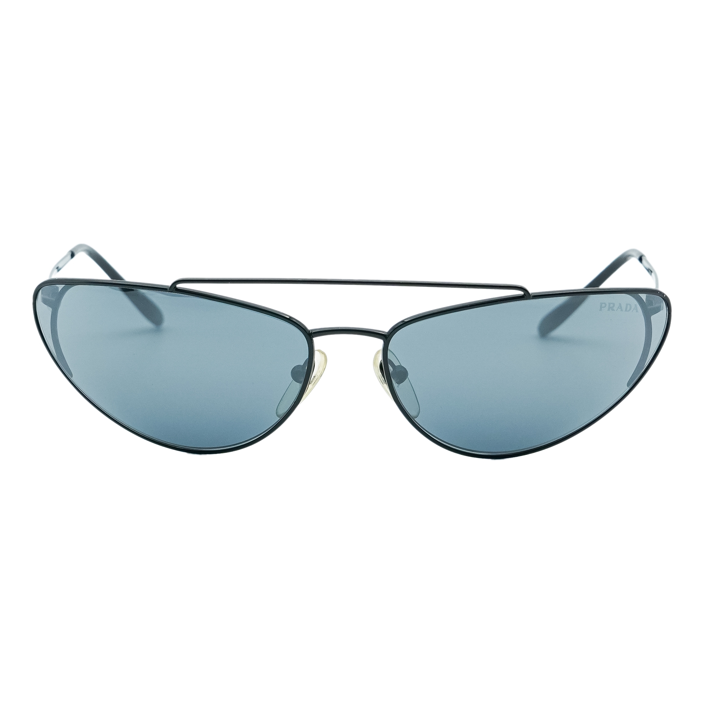 Prada SPR 62V Cat Eye Black Metal Sunglasses — photo 2