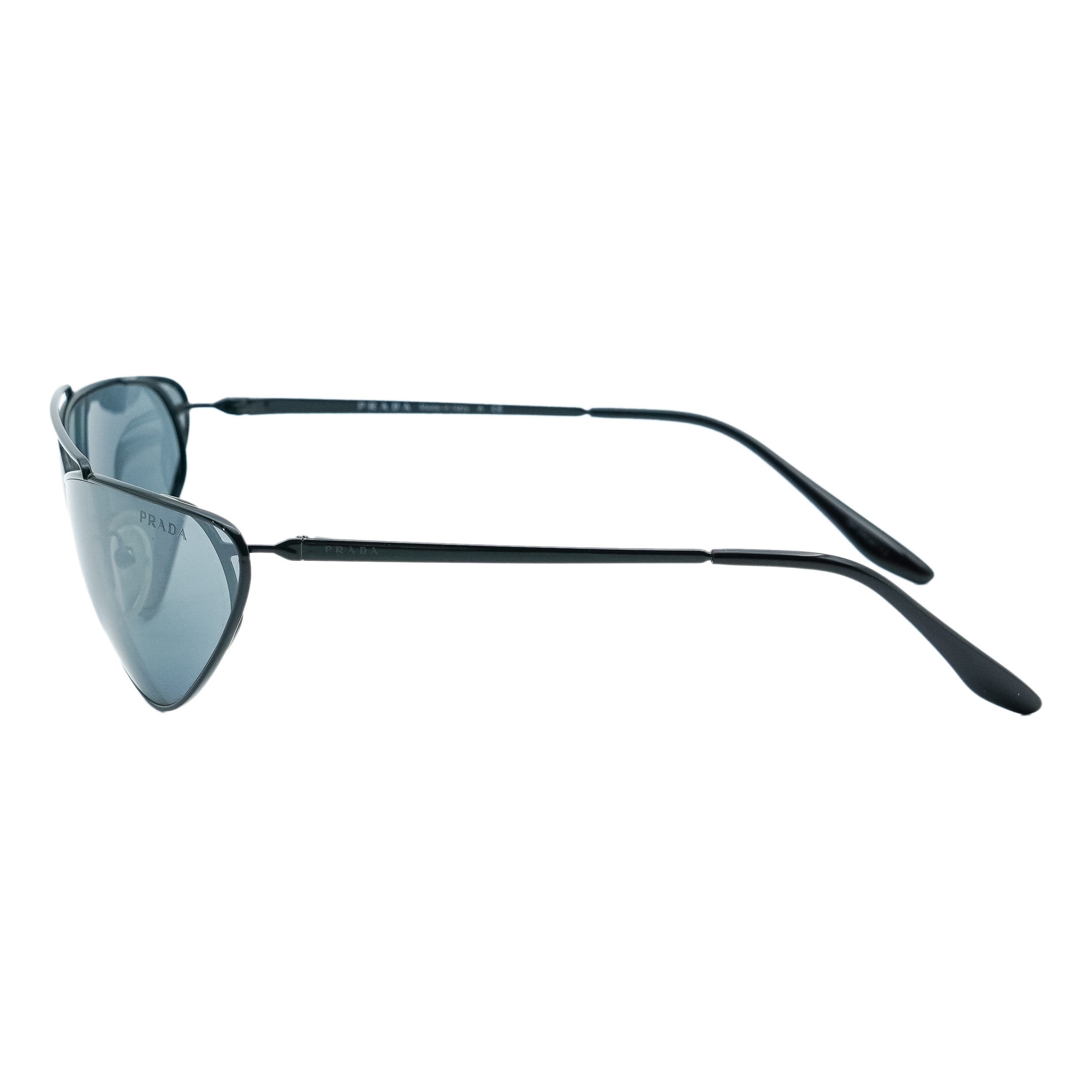 Prada SPR 62V Cat Eye Black Metal Sunglasses — photo 3