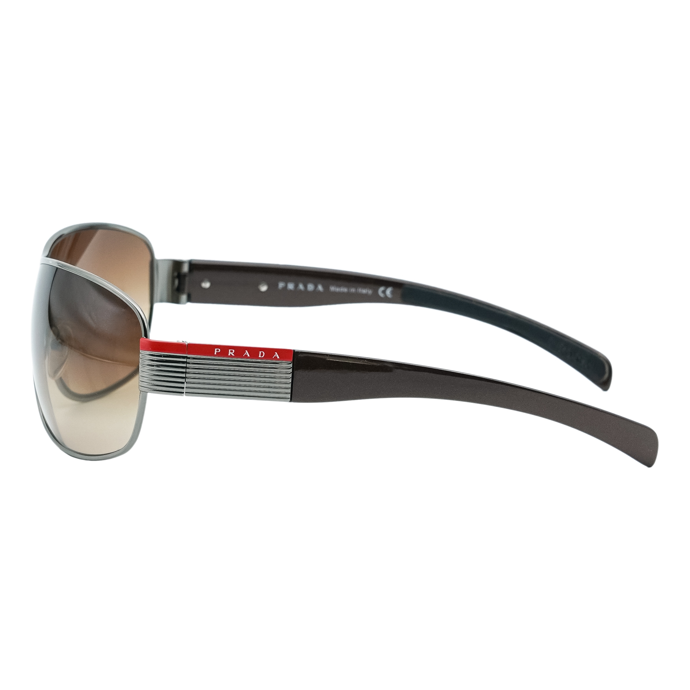 Vintage Prada Sport Shield Brown Gradient Lenses Sunglasses — photo 3