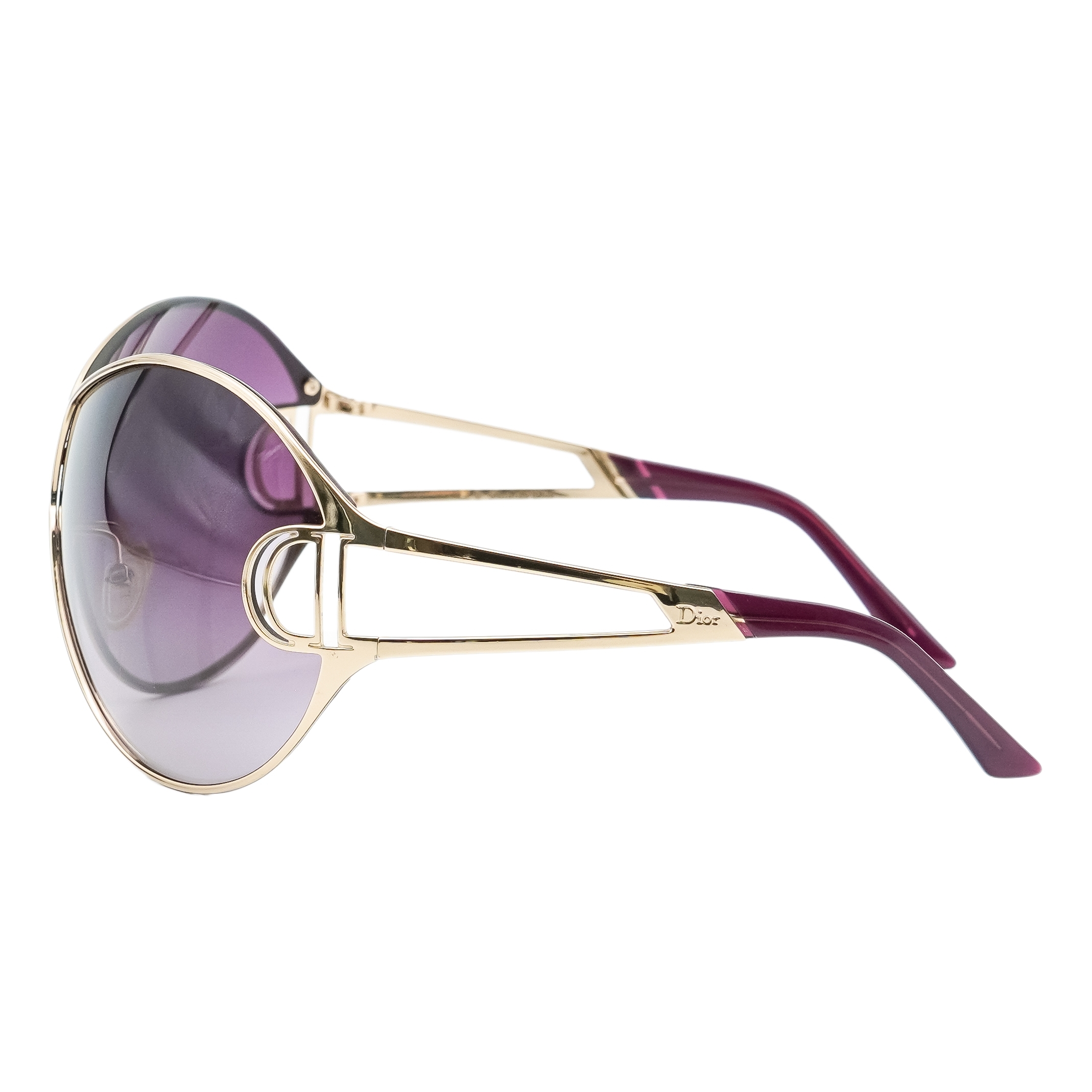Vintage Dior Diorissimo 1 D Logo Gradient Shield Sunglasses — photo 3