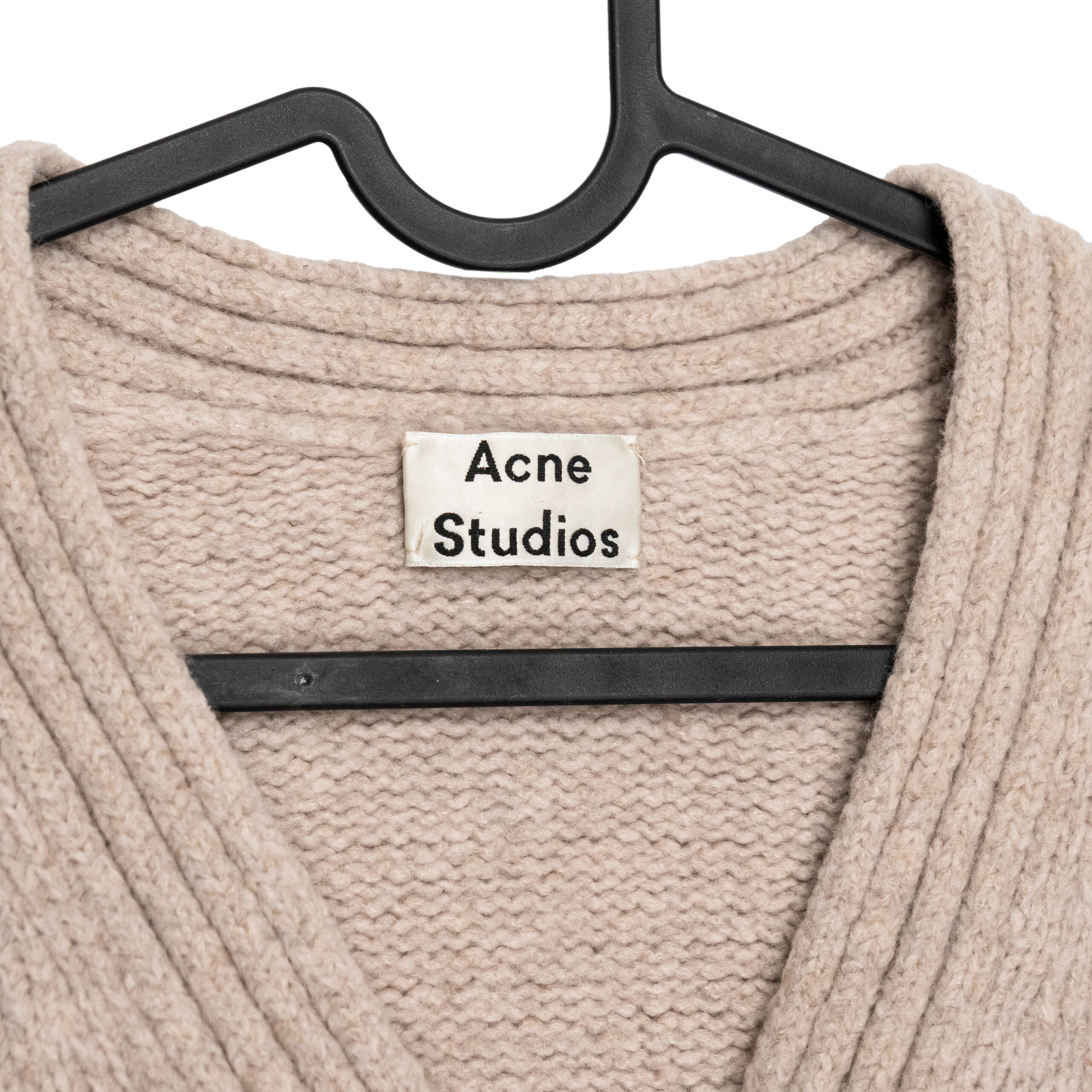 Acne Studios Women’s Rib Knit Cashmere Wool Cardigan Sweater — photo 5