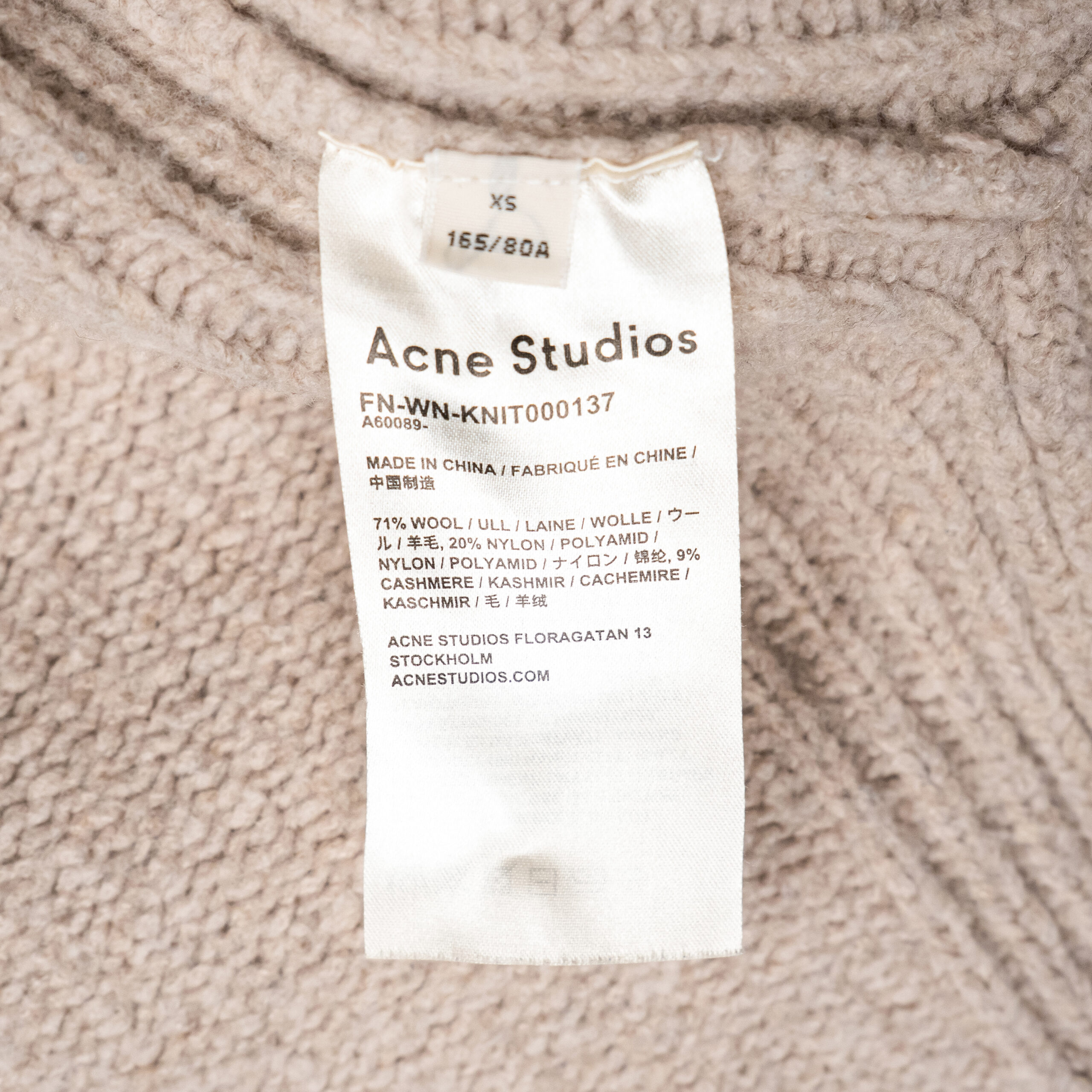 Acne Studios Women’s Rib Knit Cashmere Wool Cardigan Sweater — photo 6