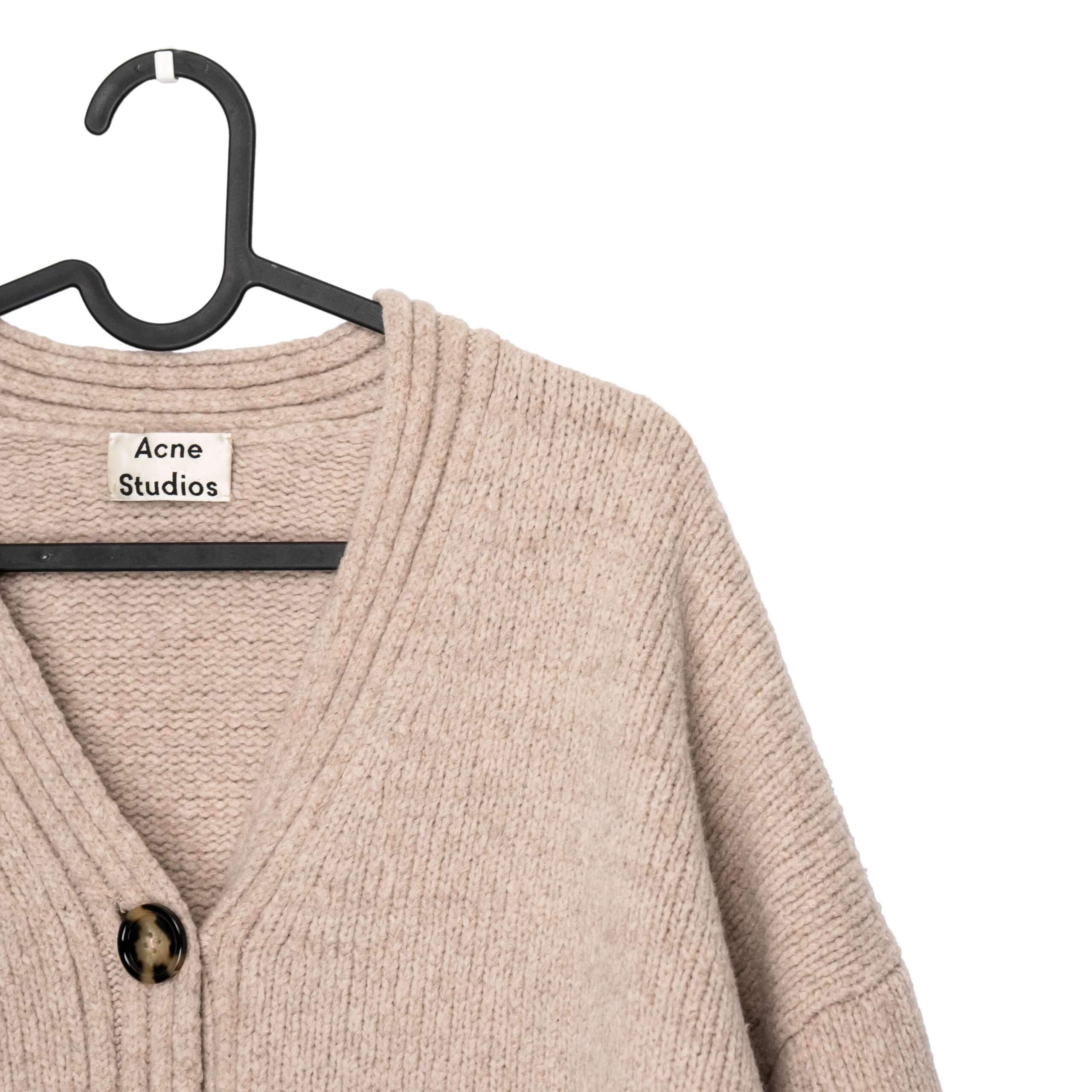 Acne Studios Women’s Rib Knit Cashmere Wool Cardigan Sweater — photo 3