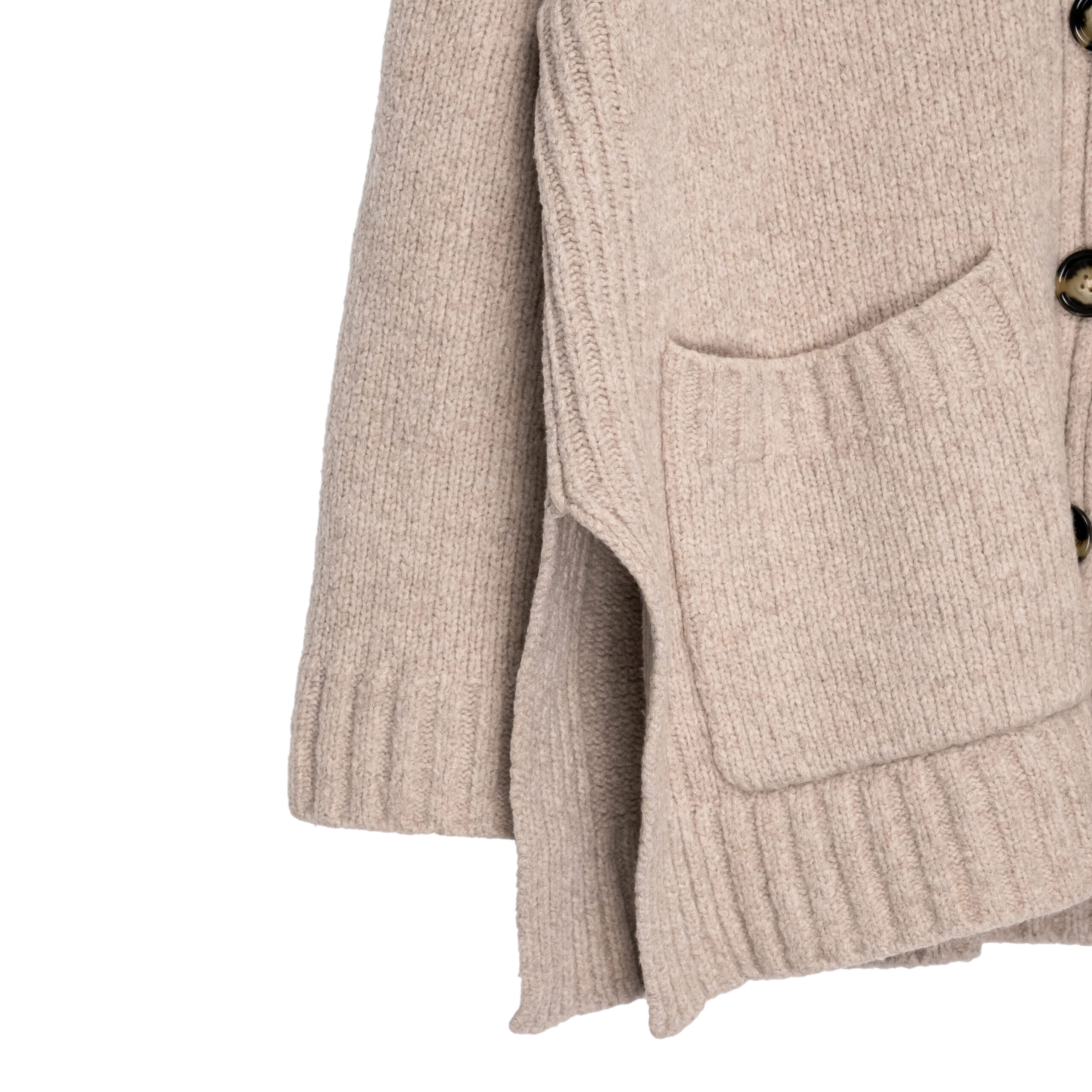 Acne Studios Women’s Rib Knit Cashmere Wool Cardigan Sweater — photo 4