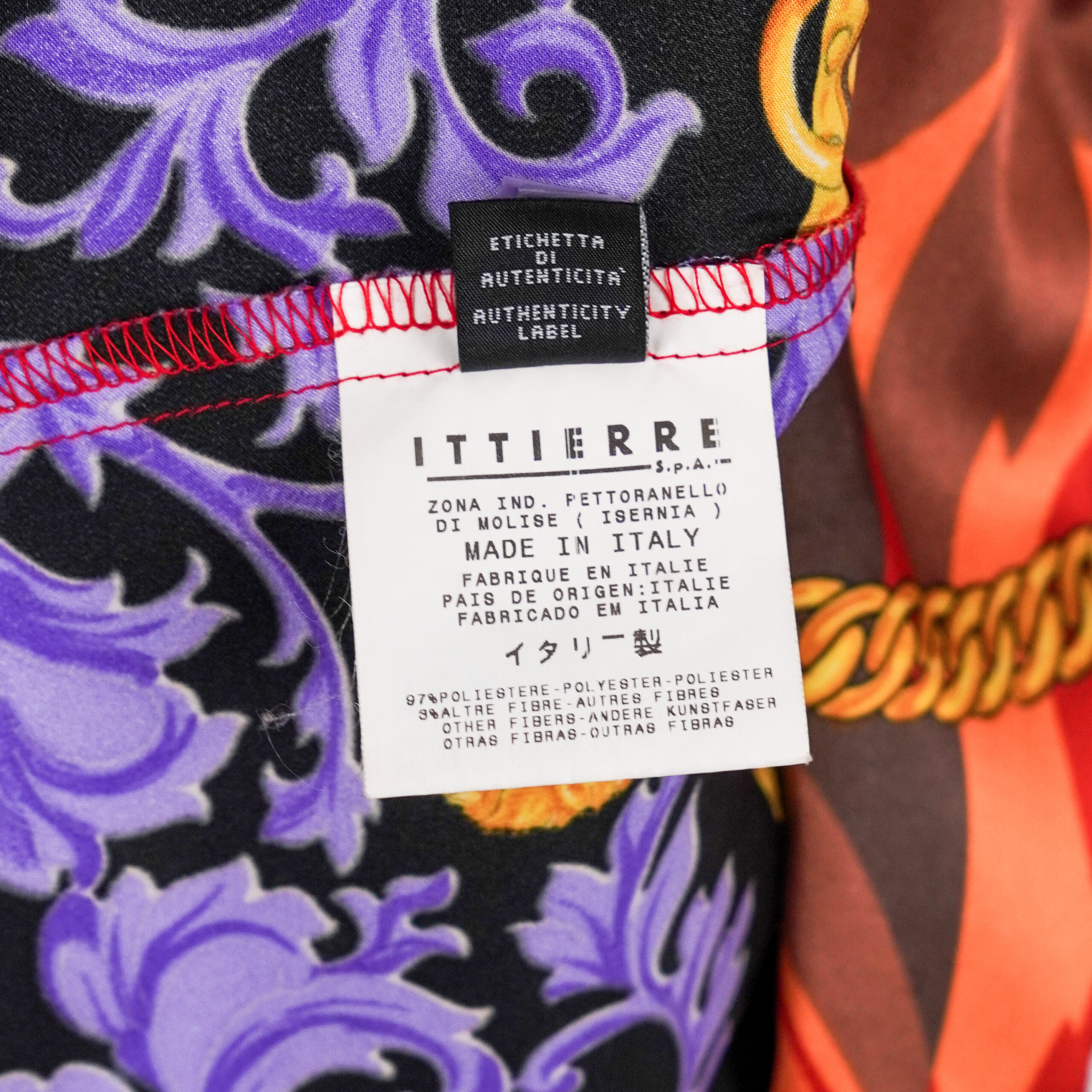 Versace Medusa Flame Gold Chain Medallion Print Shirt — photo 10