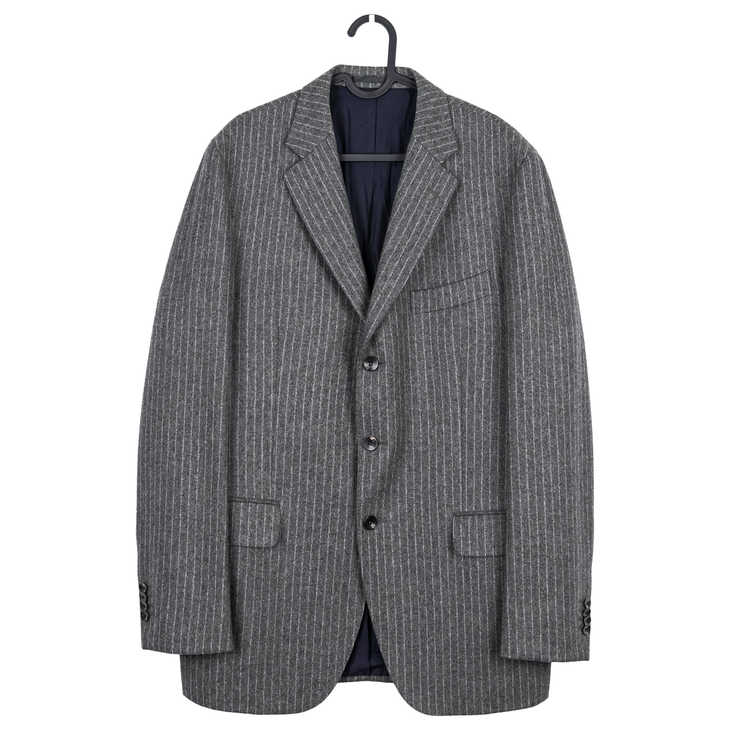 Boglioli Gray Wool Pinstripe Italian Suit Blazer Jacket