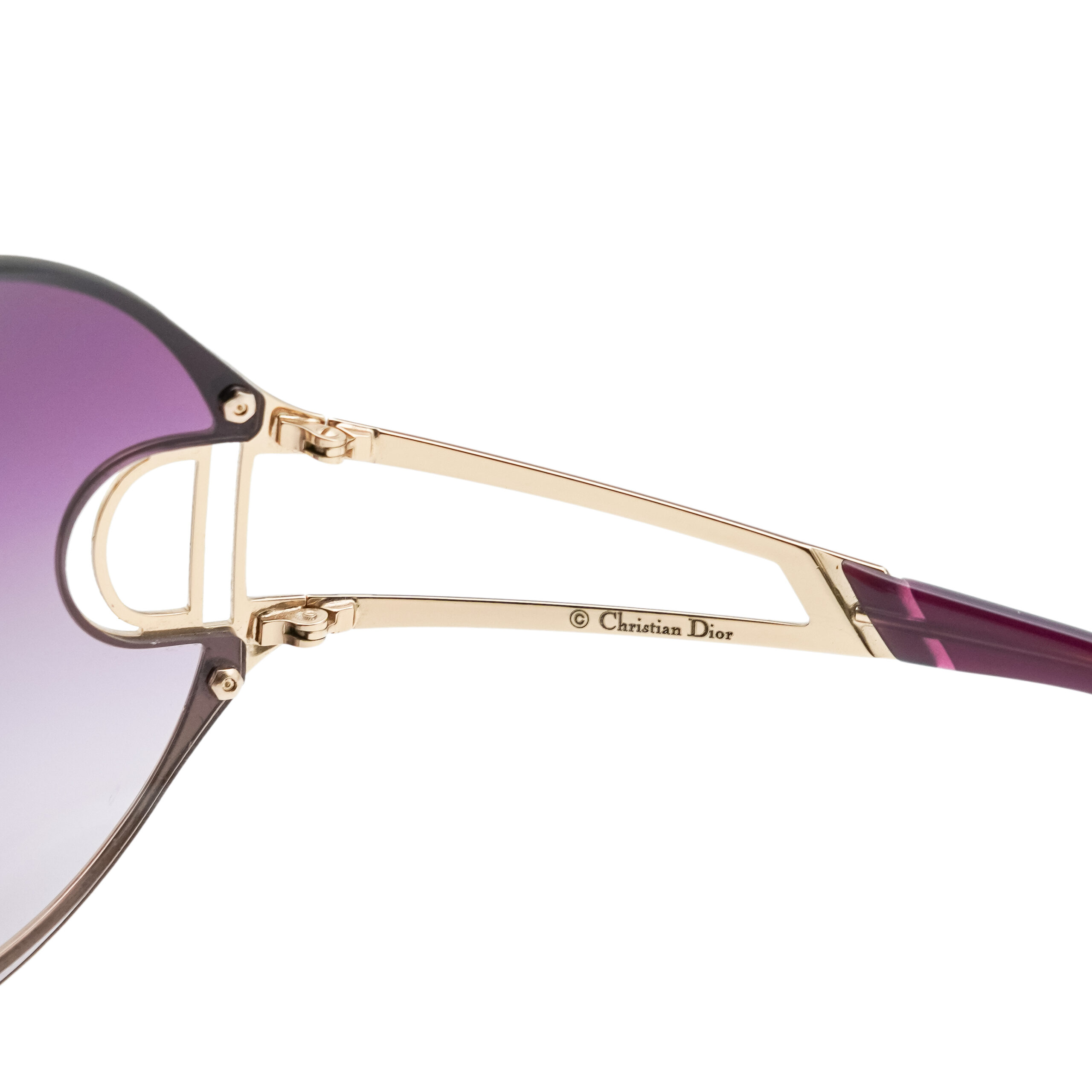 Vintage Dior Diorissimo 1 D Logo Gradient Shield Sunglasses — photo 4