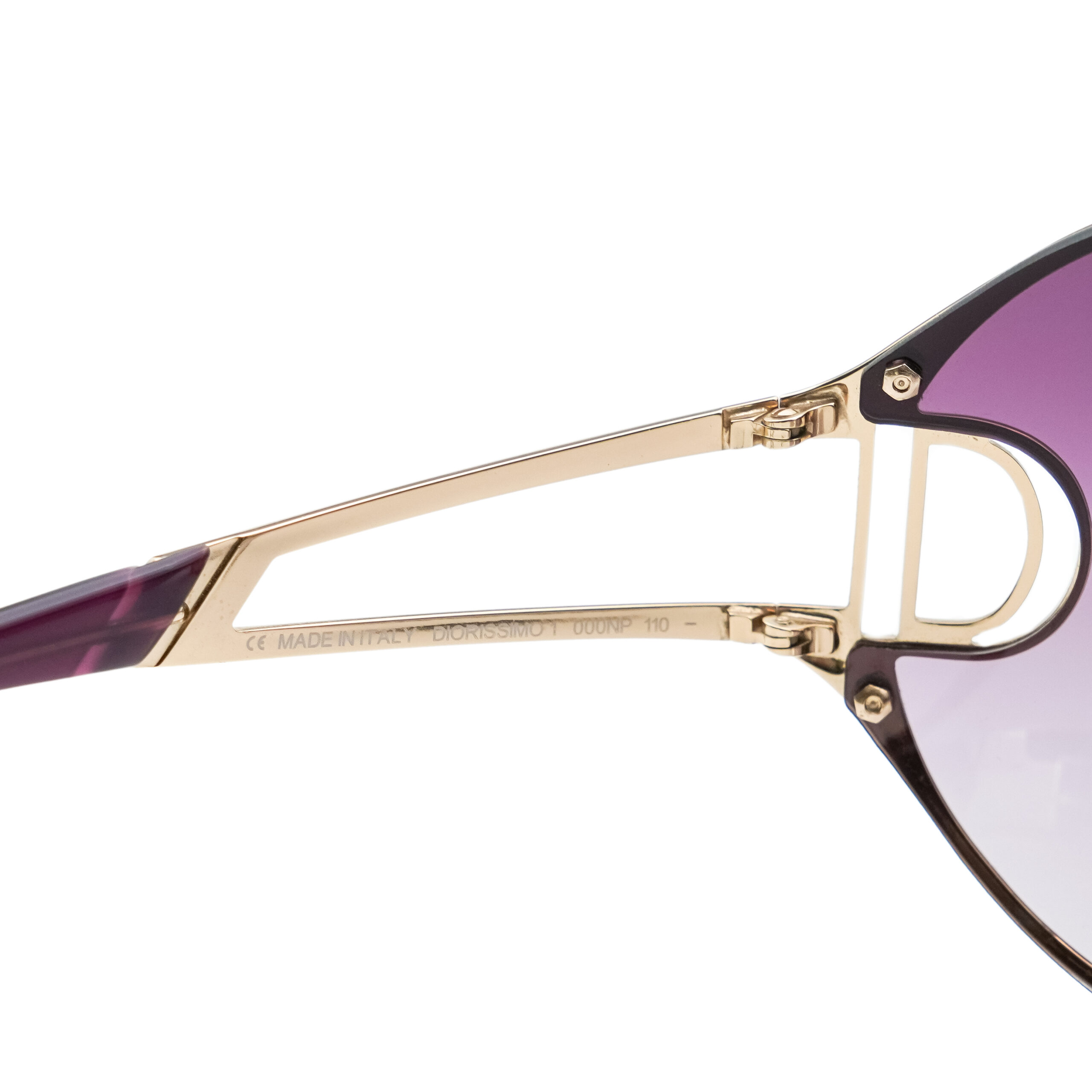 Vintage Dior Diorissimo 1 D Logo Gradient Shield Sunglasses — photo 5