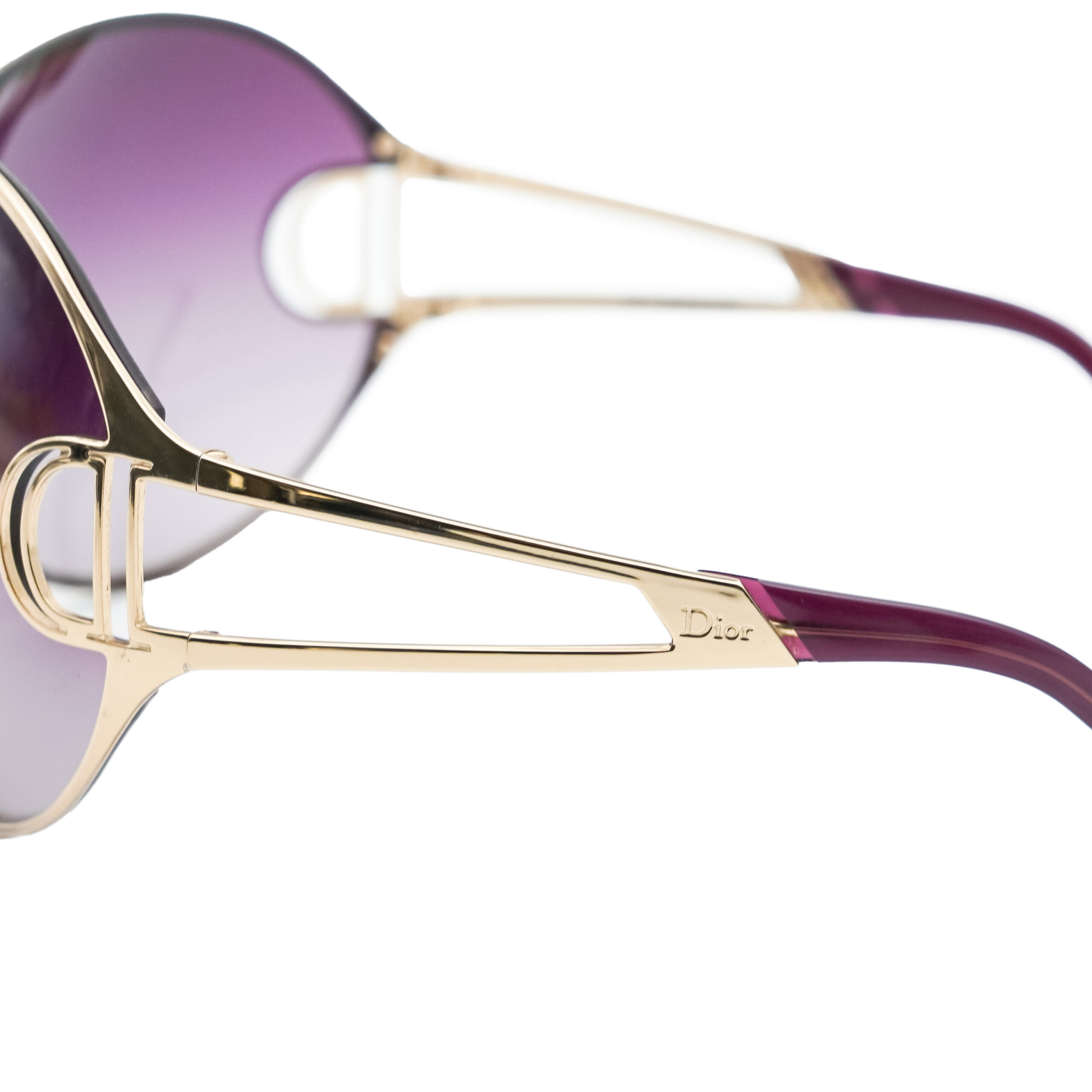 Vintage Dior Diorissimo 1 D Logo Gradient Shield Sunglasses — photo 8