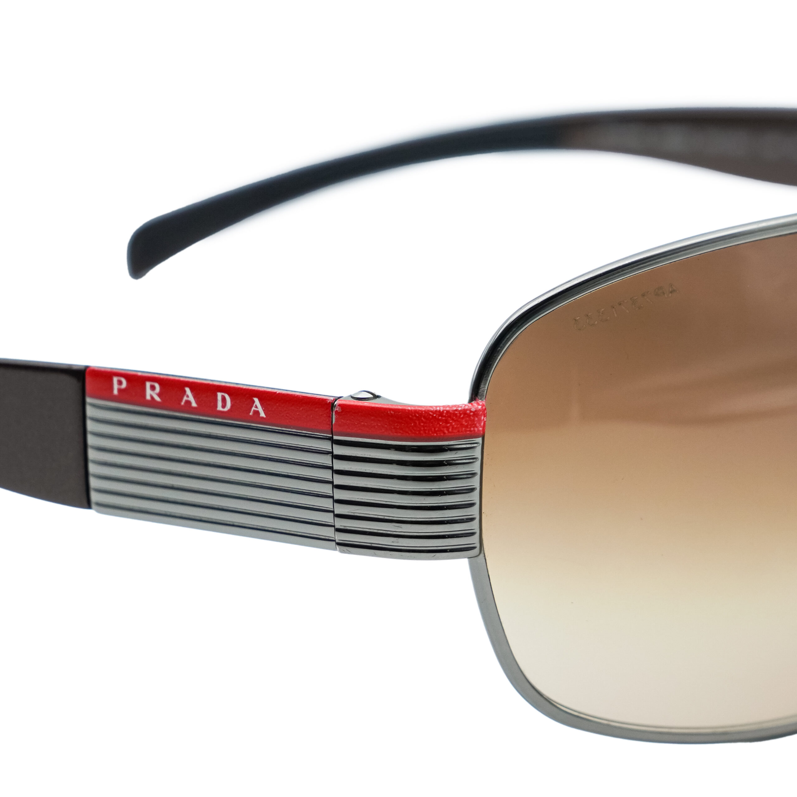 Vintage Prada Sport Shield Brown Gradient Lenses Sunglasses — photo 8