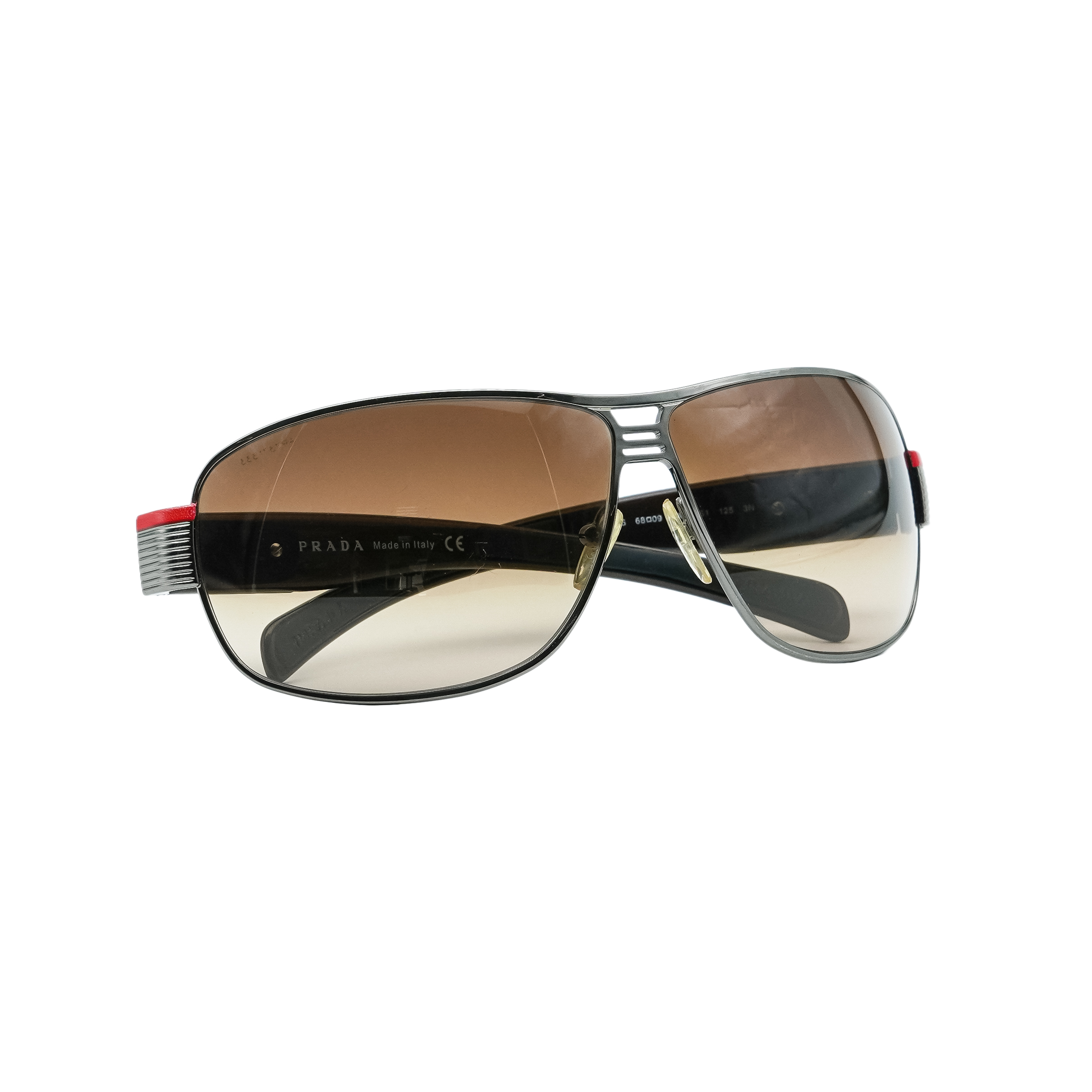 Vintage Prada Sport Shield Brown Gradient Lenses Sunglasses — photo 9