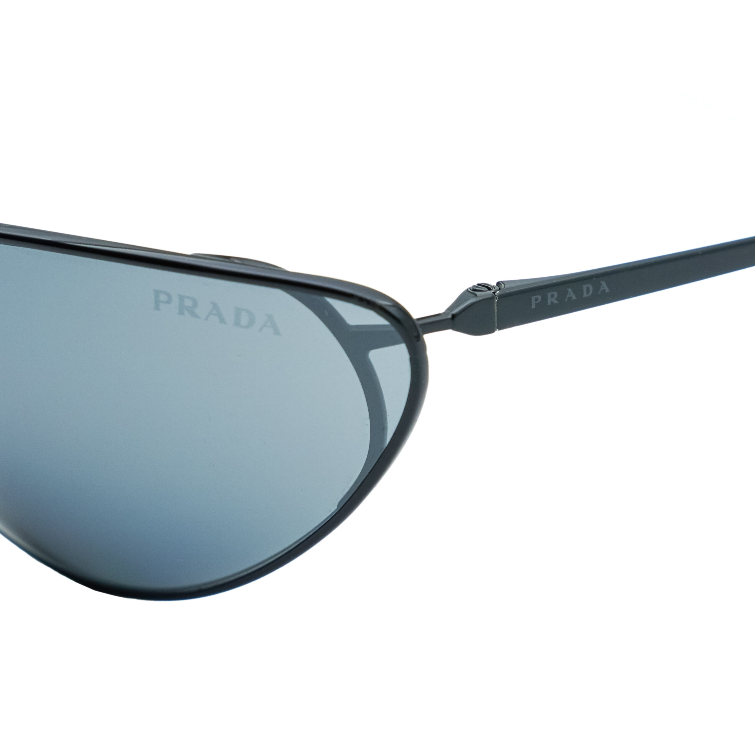 Prada SPR 62V Cat Eye Black Metal Sunglasses — photo 6