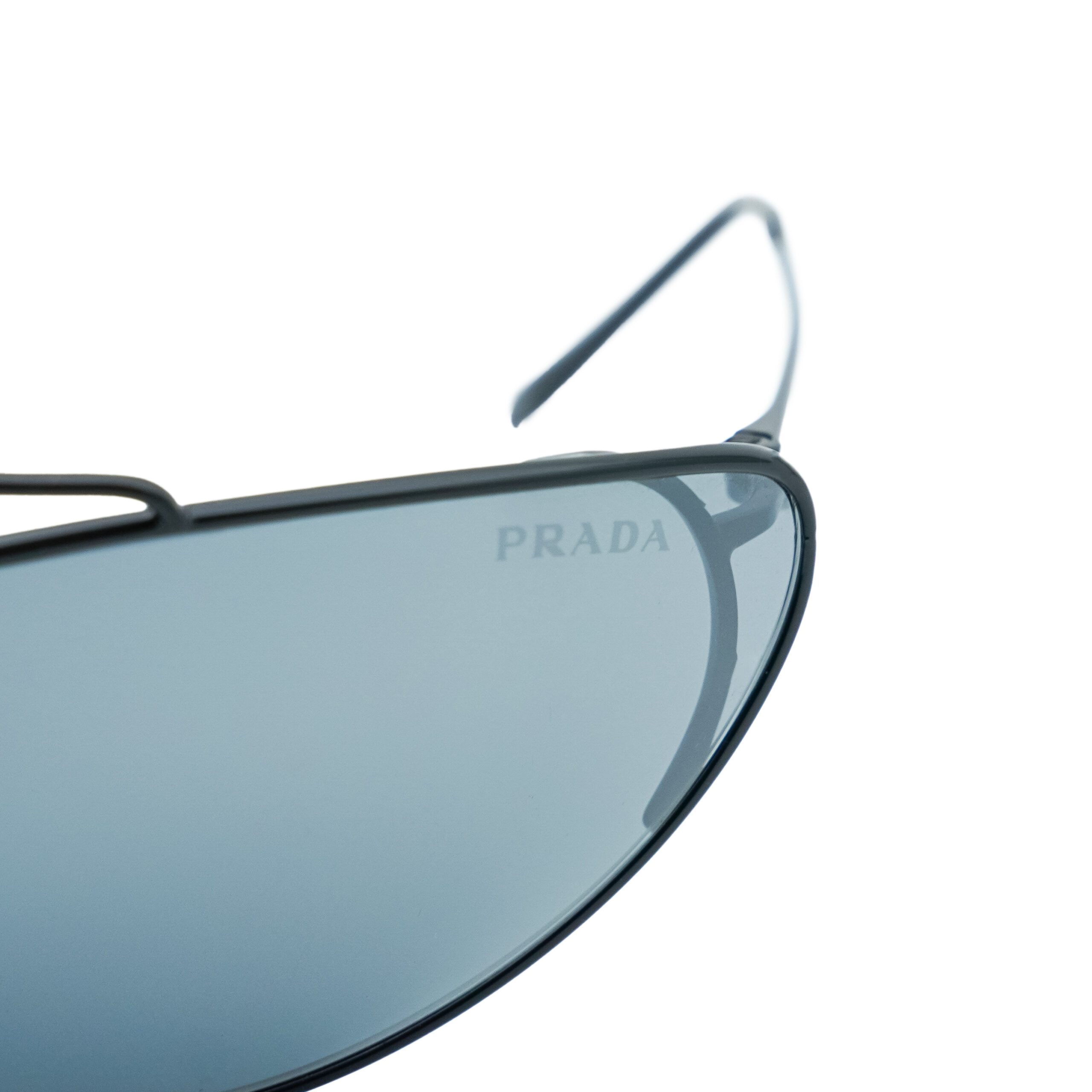 Prada SPR 62V Cat Eye Black Metal Sunglasses — photo 9