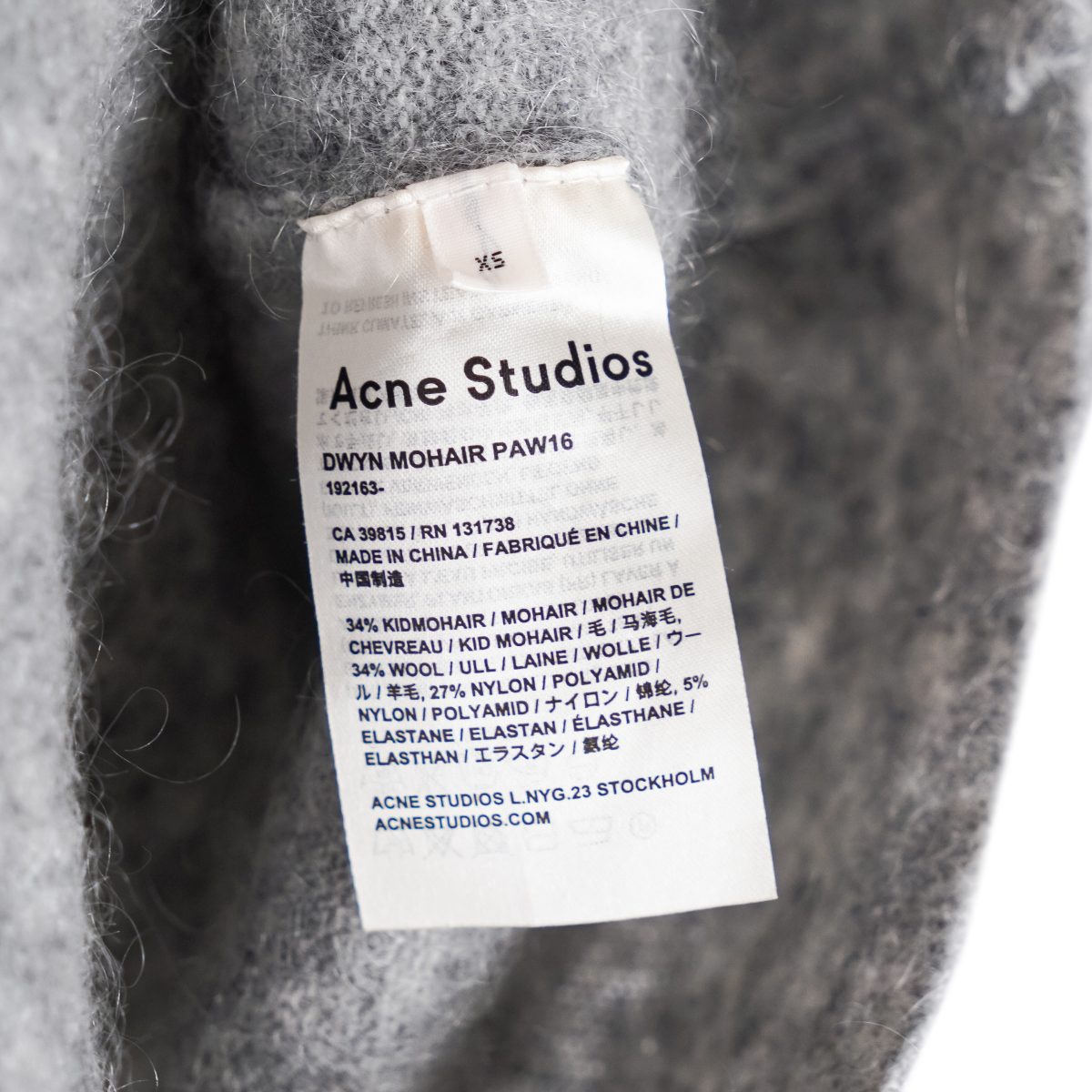 Acne Studios AW16 Melange Kid Mohair Wool Turtleneck Sweater — photo 6