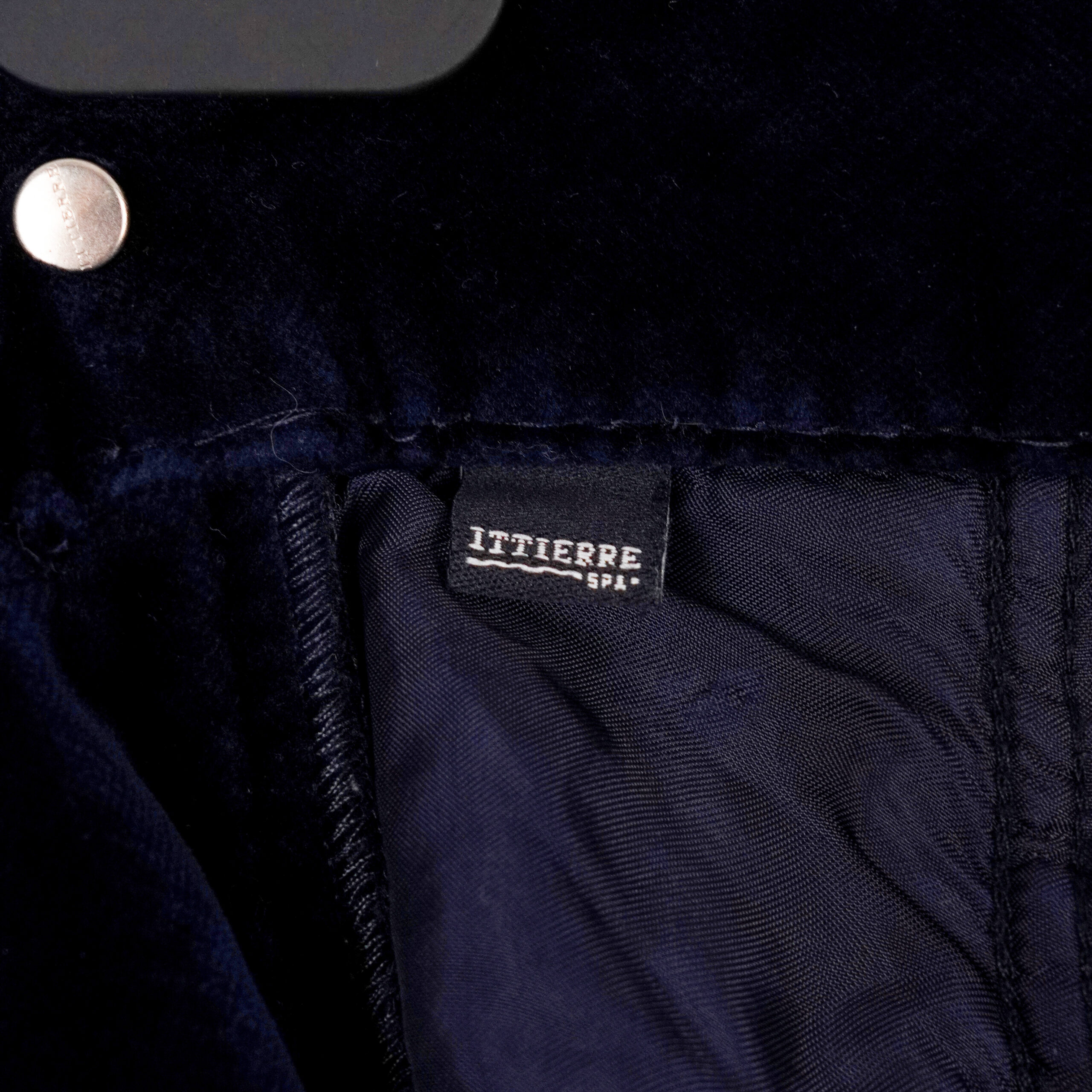 Versace Jeans Couture Navy Velvet Women's Trousers Pants — photo 9
