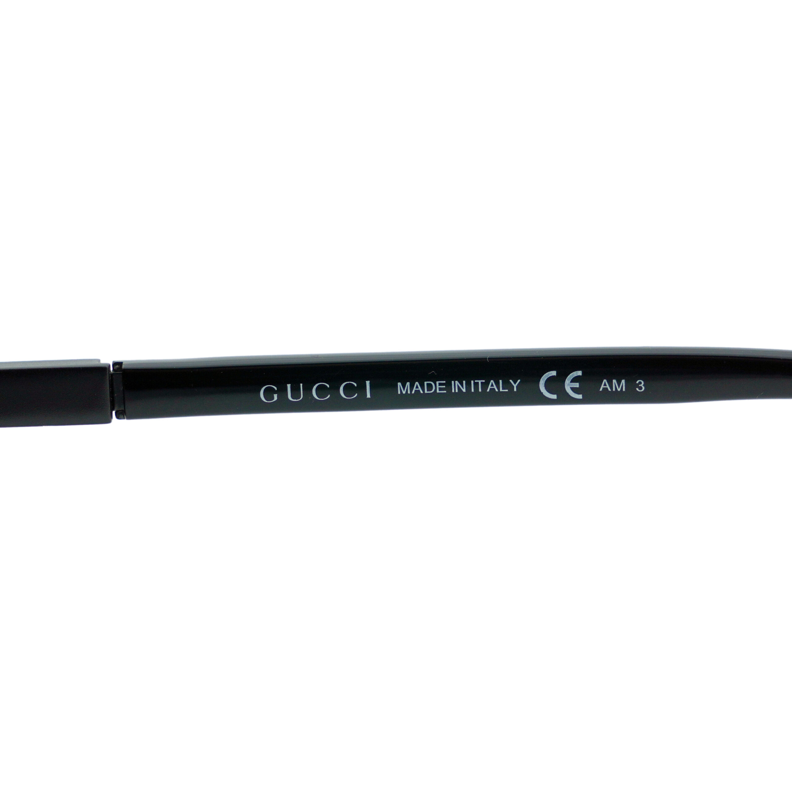 Vintage Gucci GG 1950 Black Logo Rectangular Sunglasses — photo 7