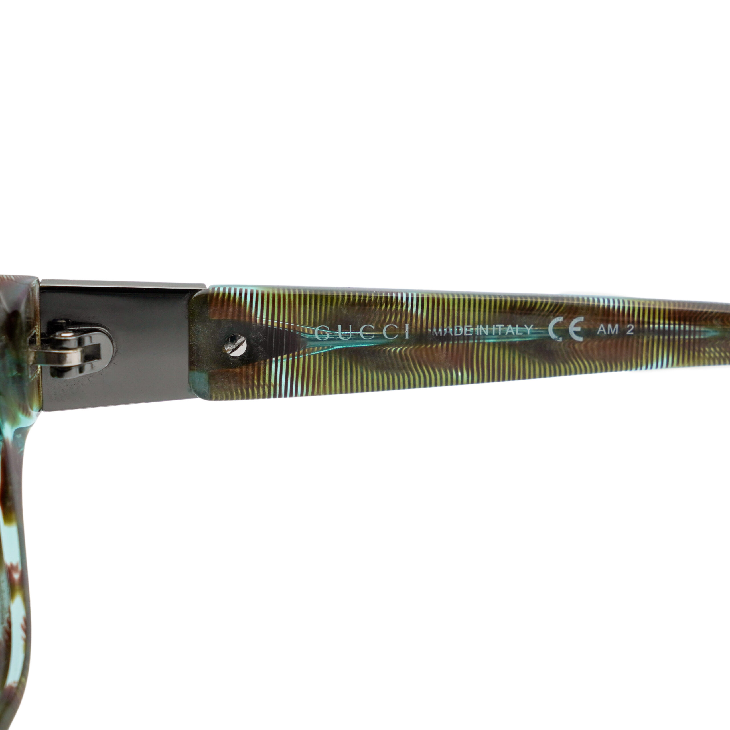 Vintage Gucci GG 3208 Aqua Marbled Logo Gradient Sunglasses — photo 7